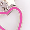Fuchsia Heart & Silver Chain