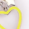 Neon Heart & Silver Chain