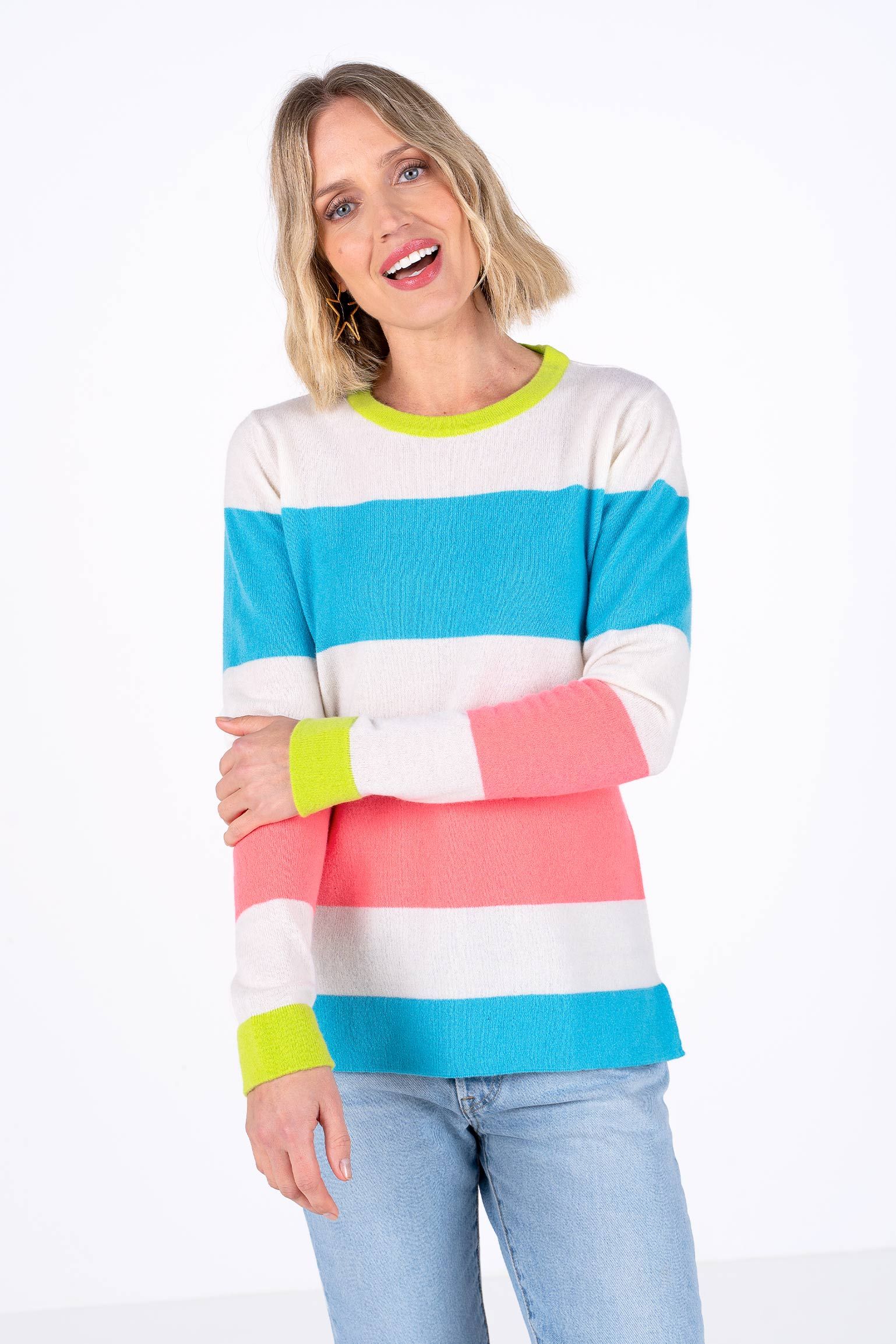 Cashmerino Stripe Sweater