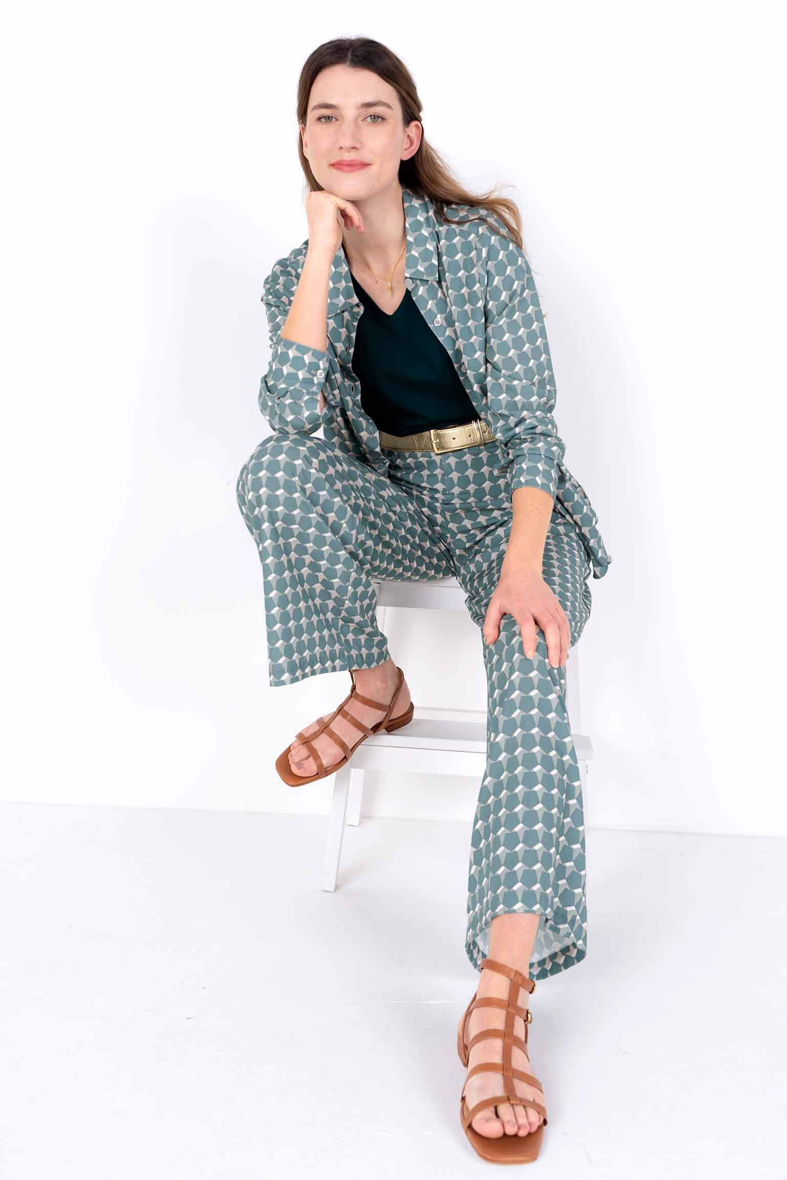 Woven Wide Leg Trousers