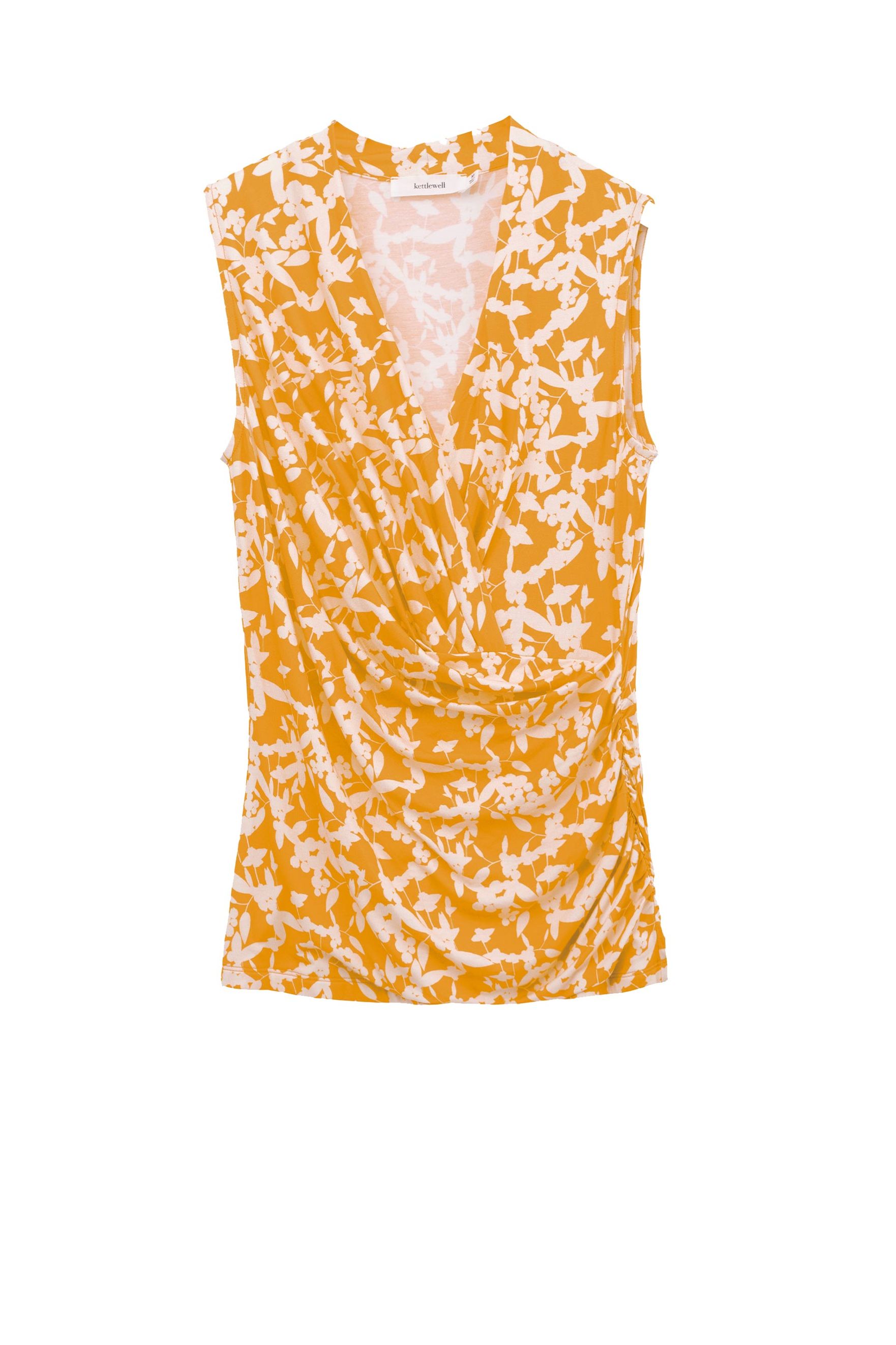 Godiva Print Sleeveless Crossover