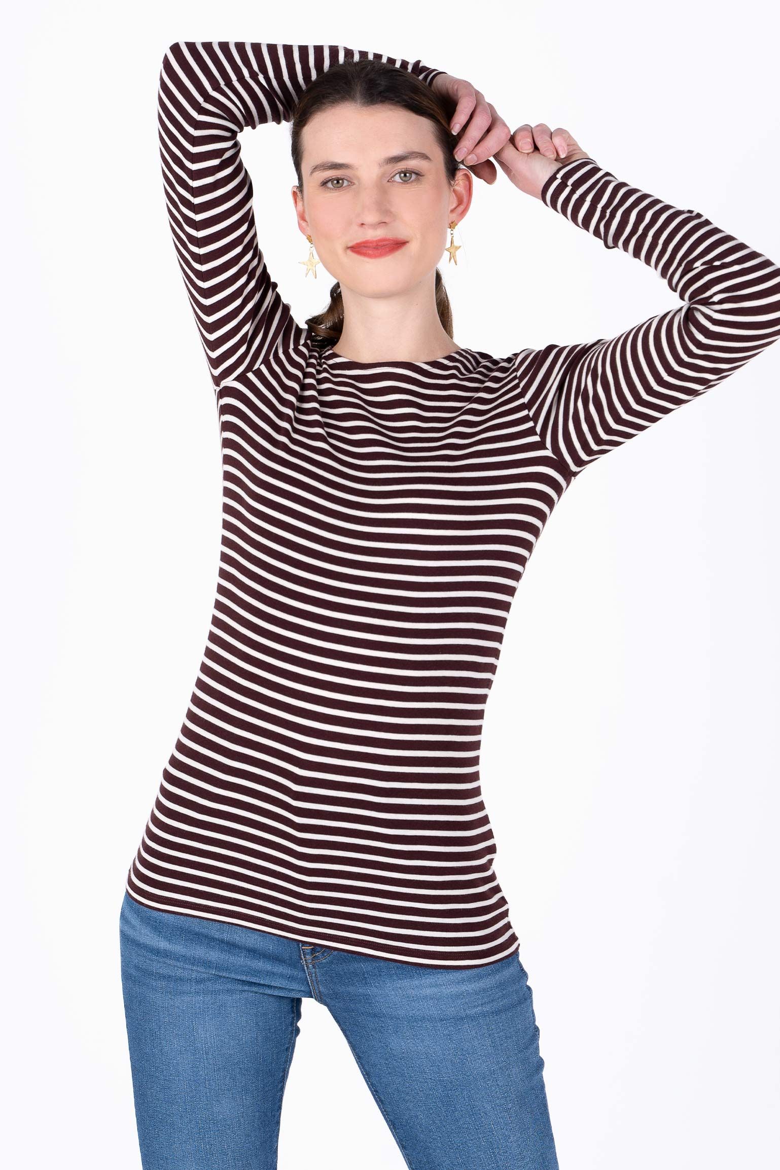 Stripey Pima Tee