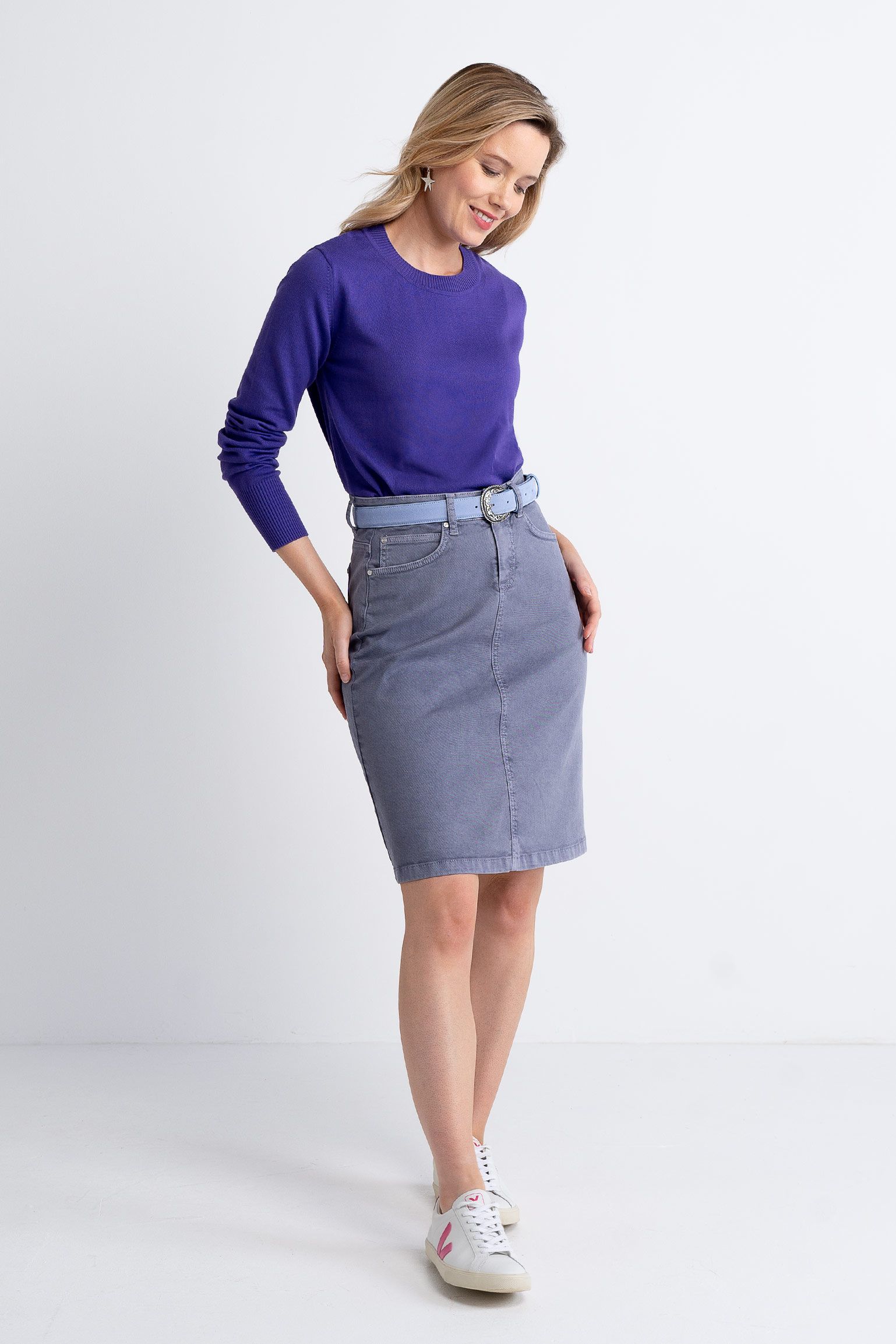 A-Line Denim Skirt