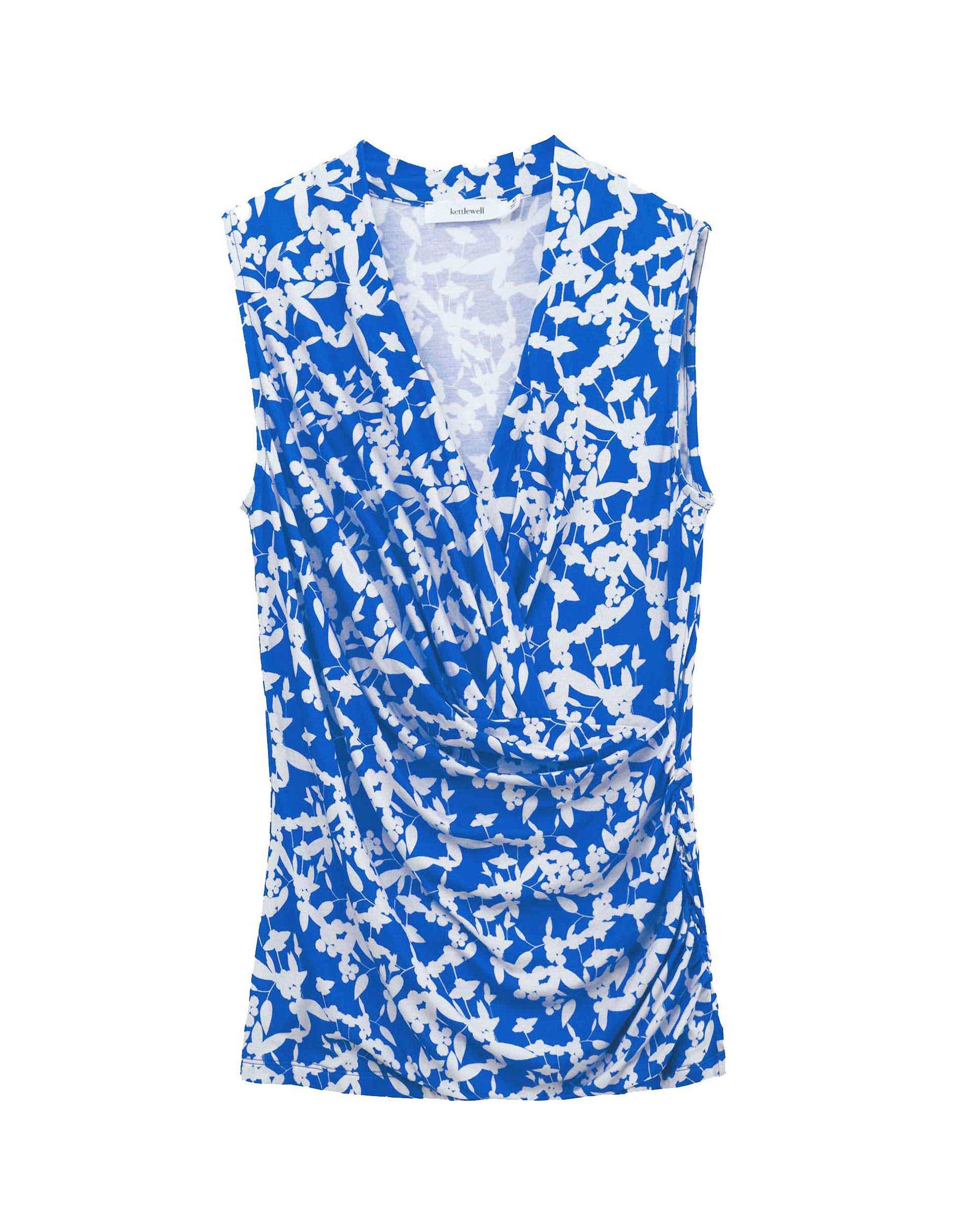 Godiva Print Sleeveless Crossover