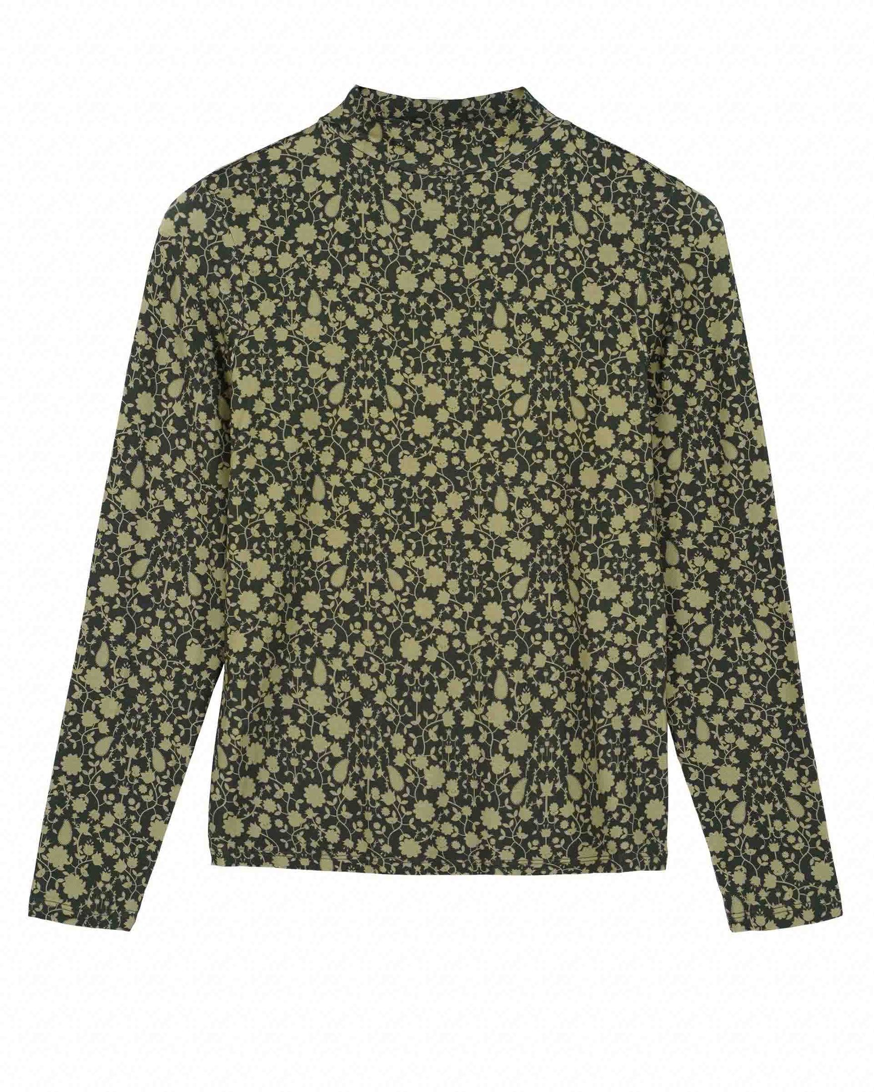 Carrie Print Mock Neck
