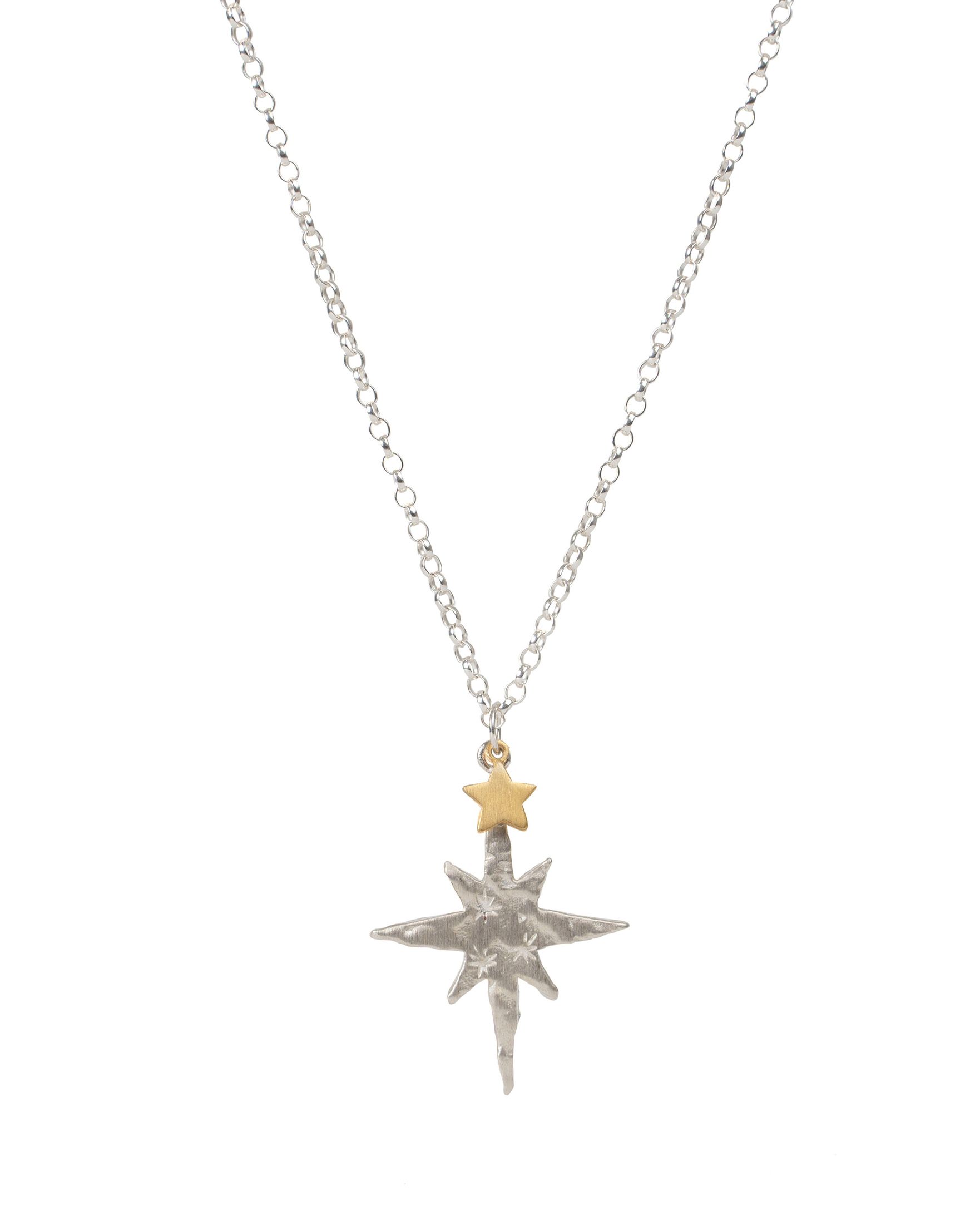 North Star Necklace Silver