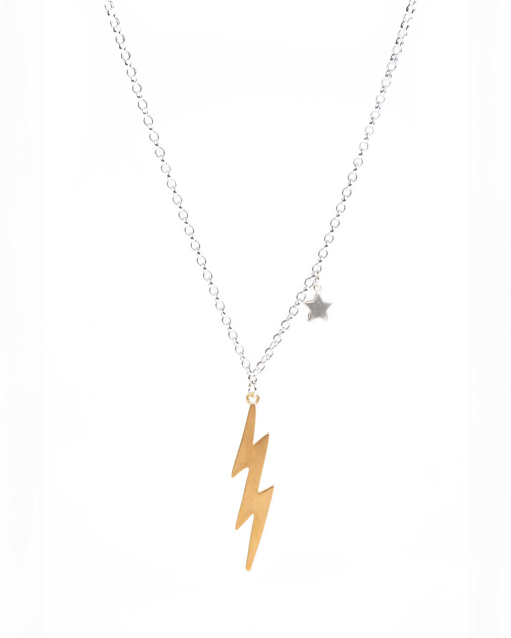 Bolt Necklace Gold