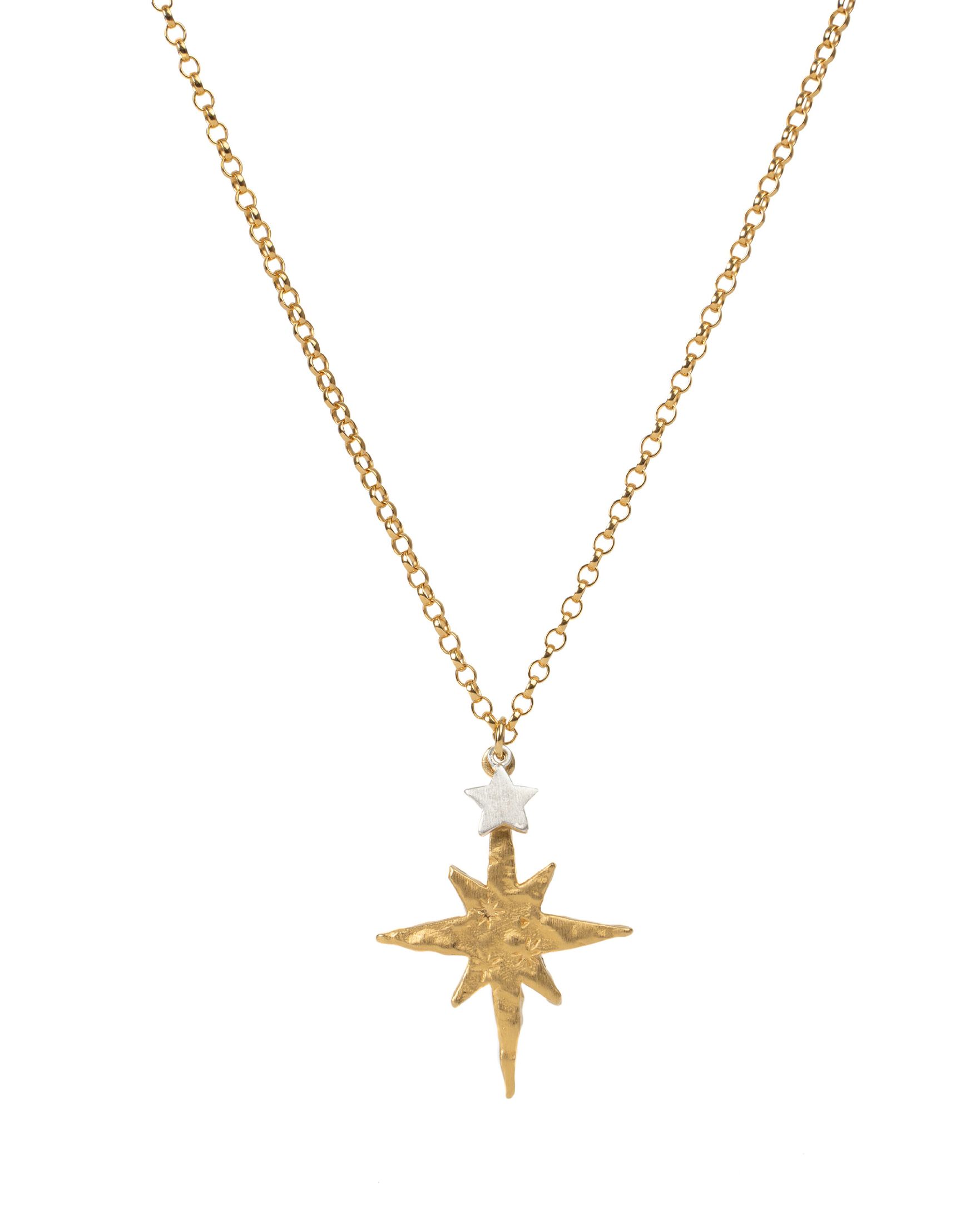 North Star Necklace Gold