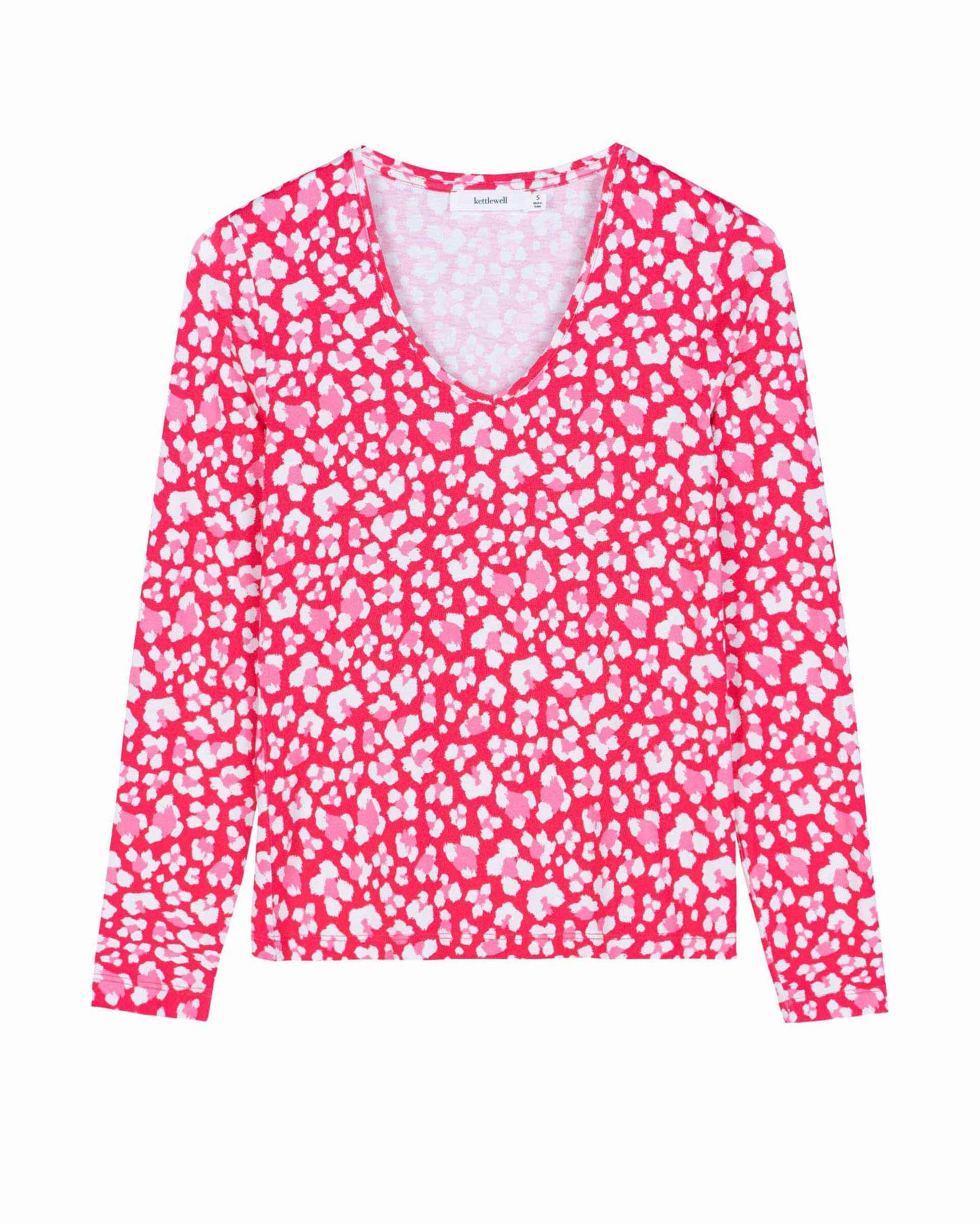 Nikki Print V Neck