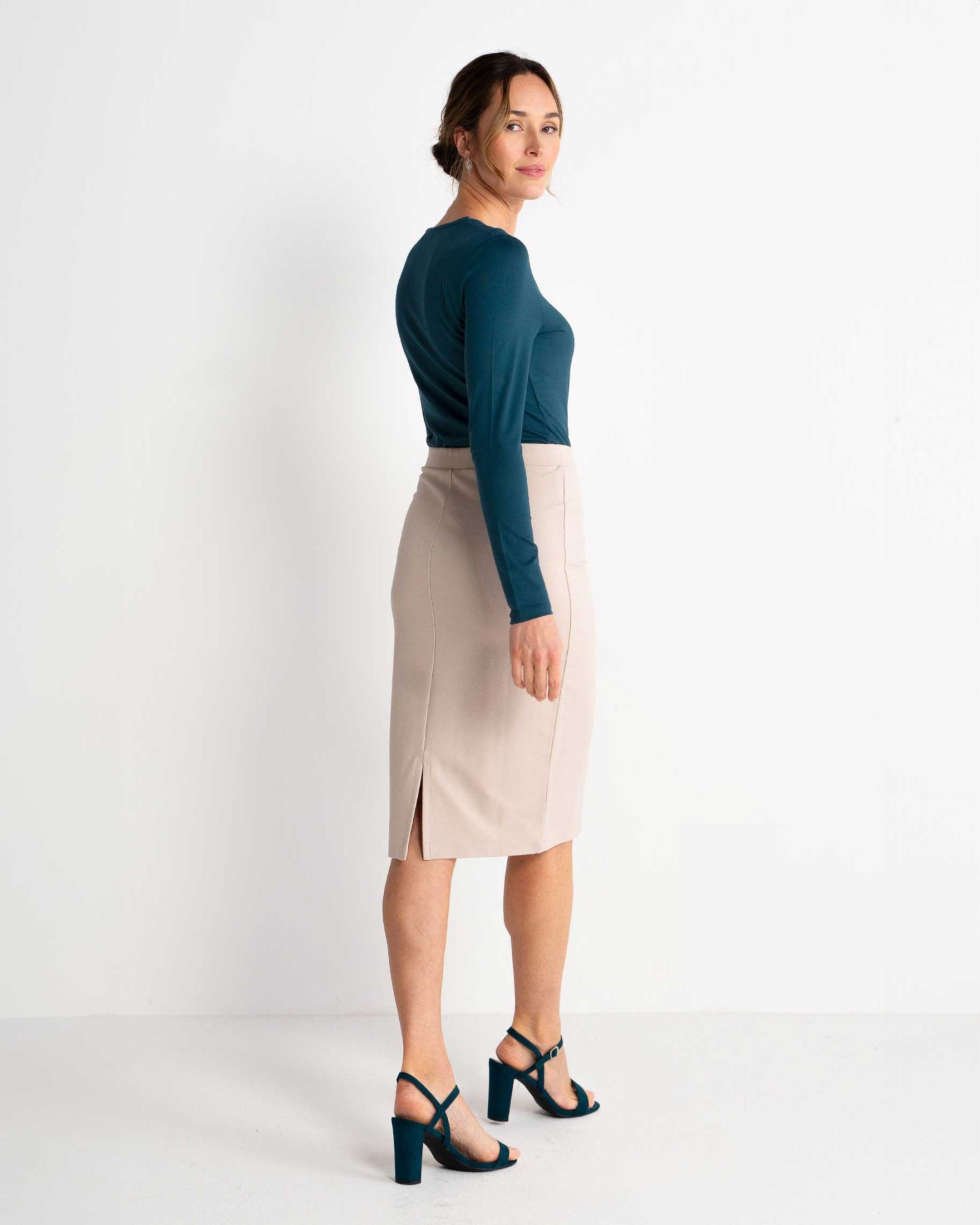 A PENCIL MIDI SKIRT main image 1
