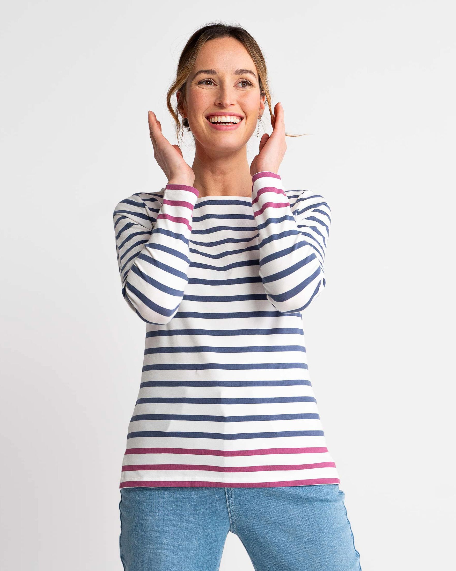 Stripe Breton Boat Neck