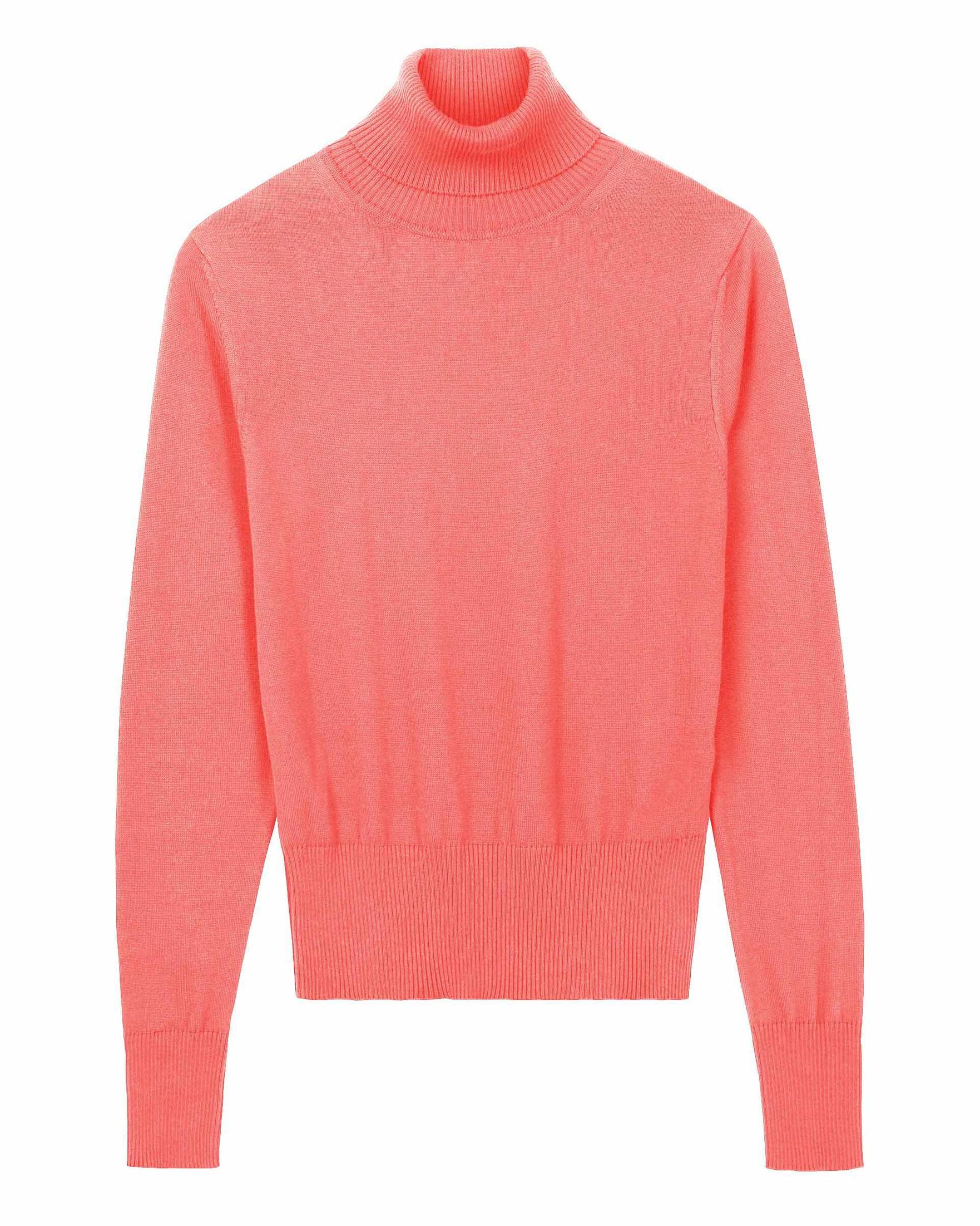 Fine Knit Organic Cotton Roll Neck