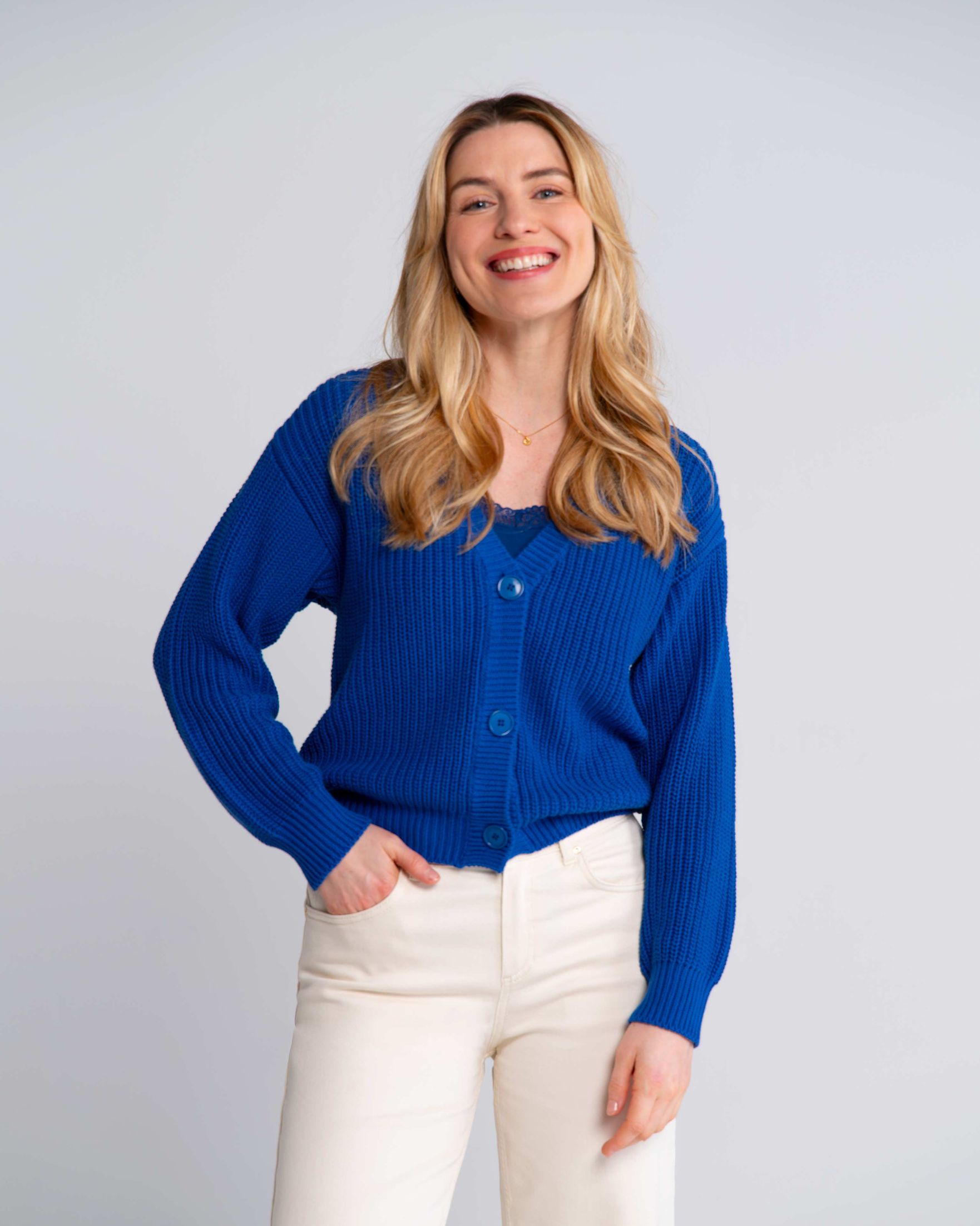 Emma Organic Chunky Knit Cardigan