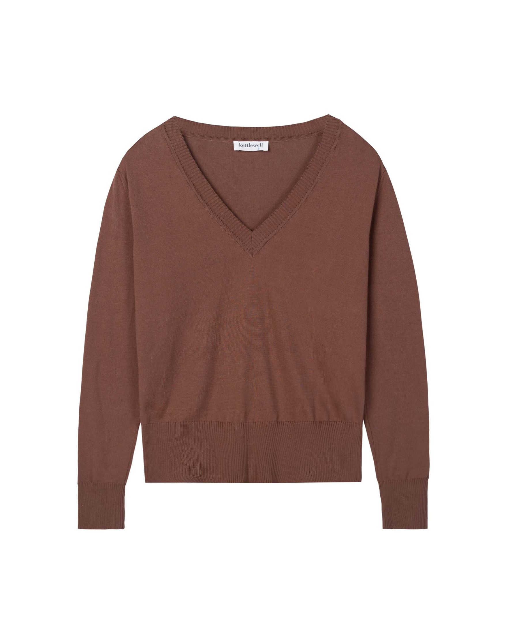 Cleo Organic V Neck Sweater