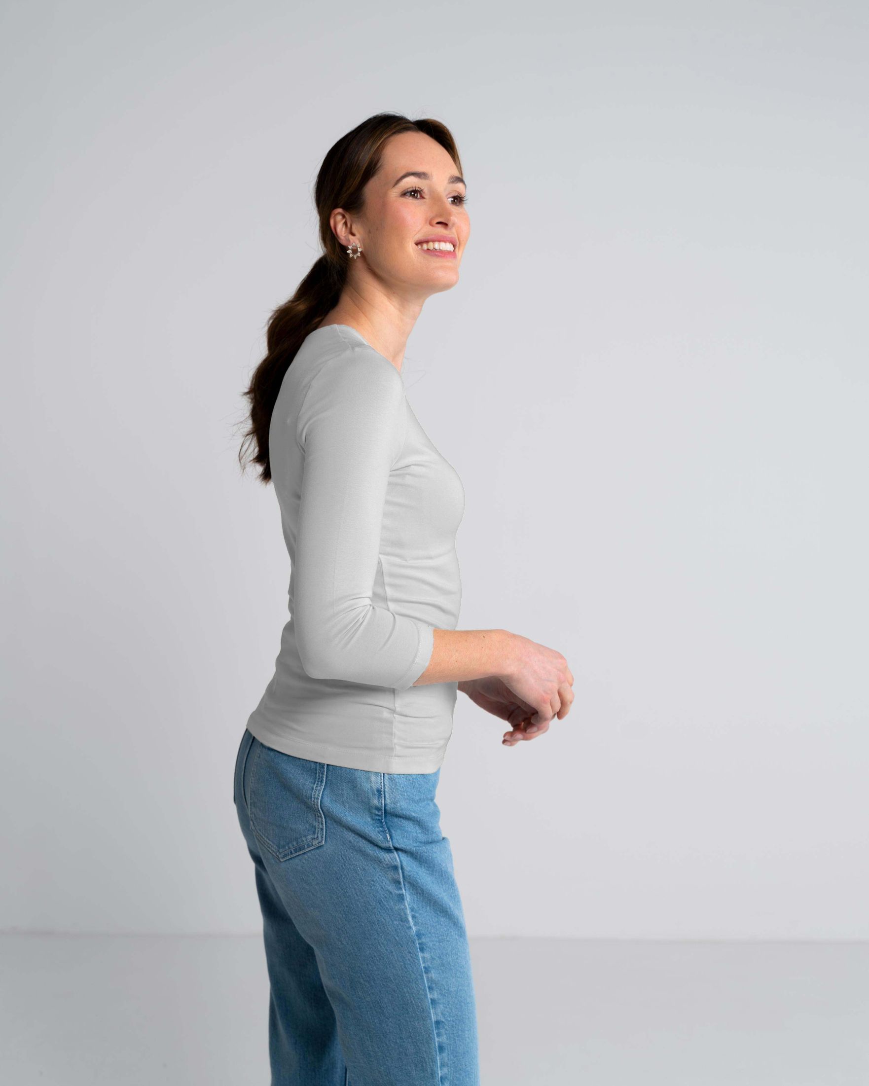 Semi Scoop 3/4 Sleeve