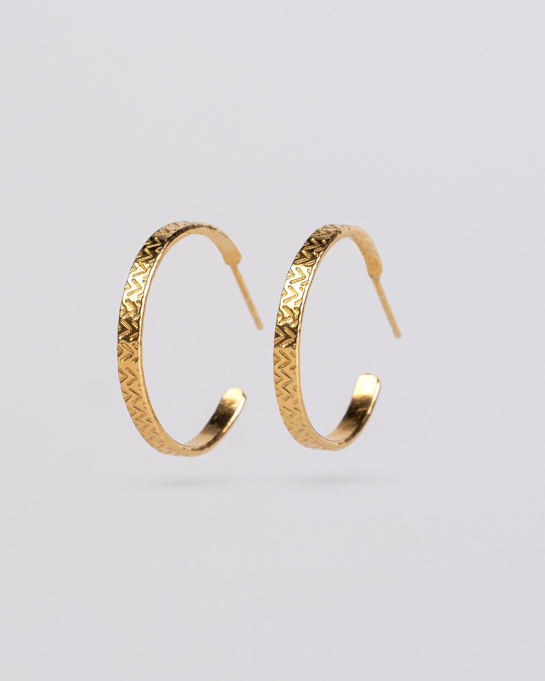 Serpentine Hoop Earrings