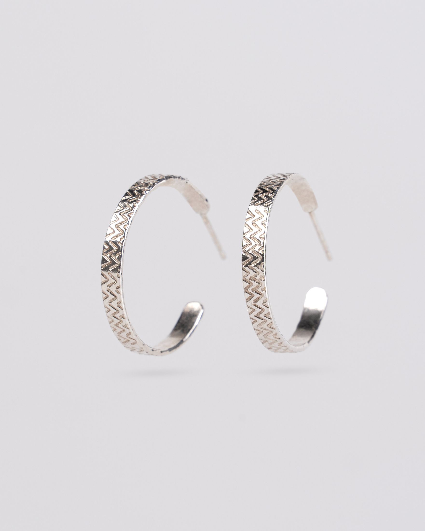 Serpentine Hoop Earrings
