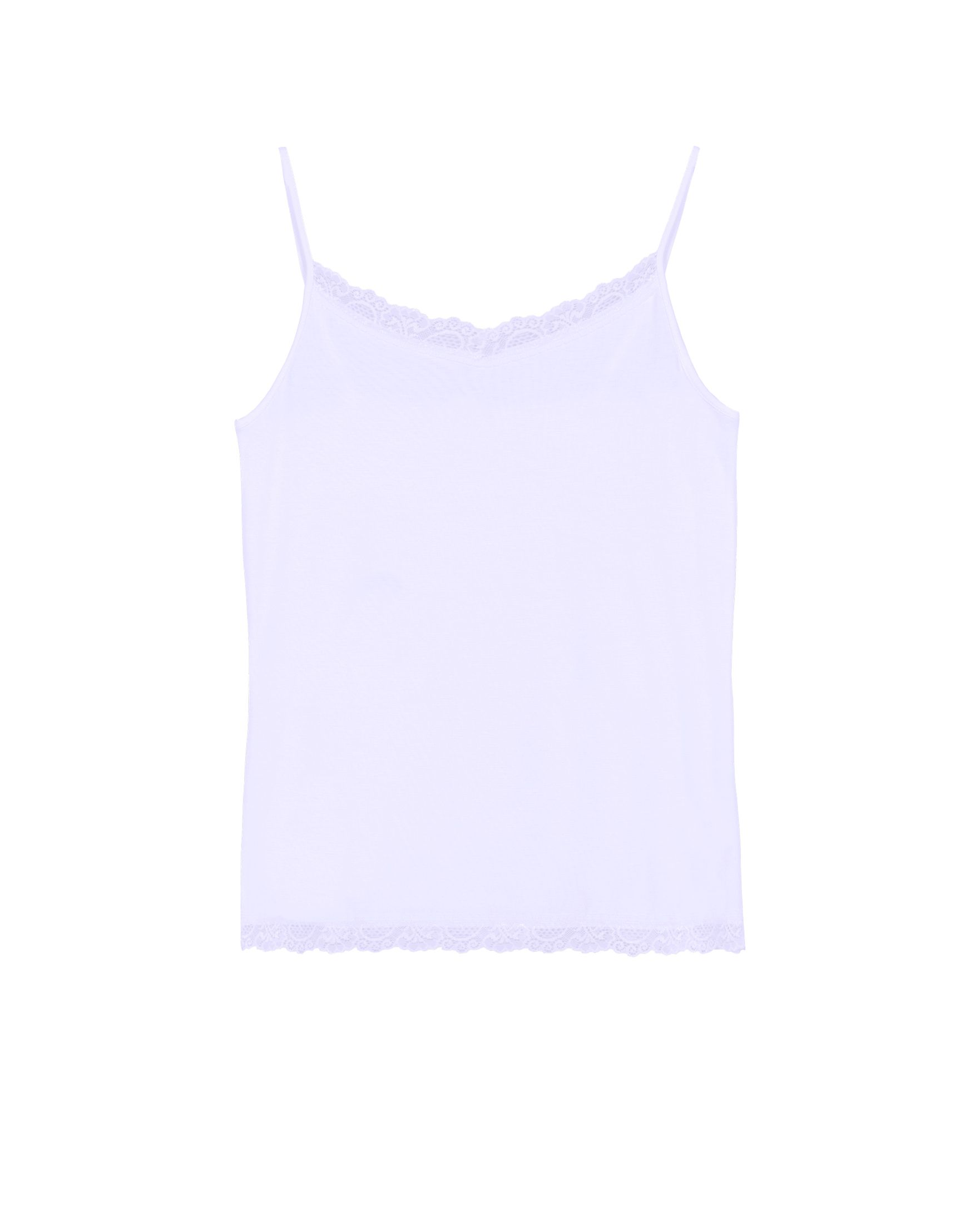 Animal print camisole with lace main image 1