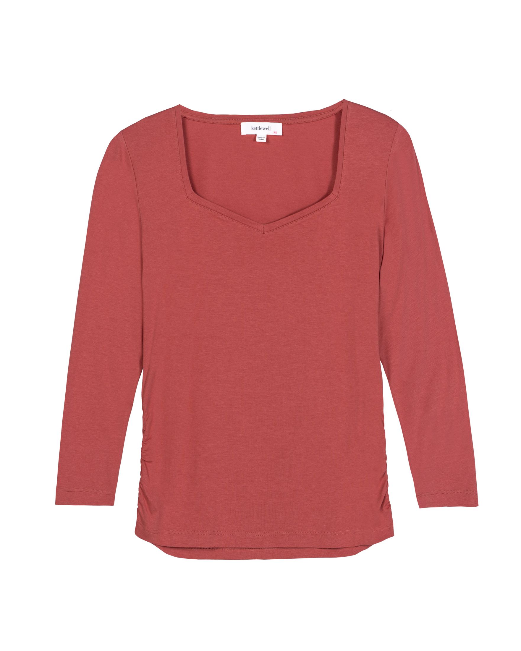 3/4 Sleeve Sweetheart Top