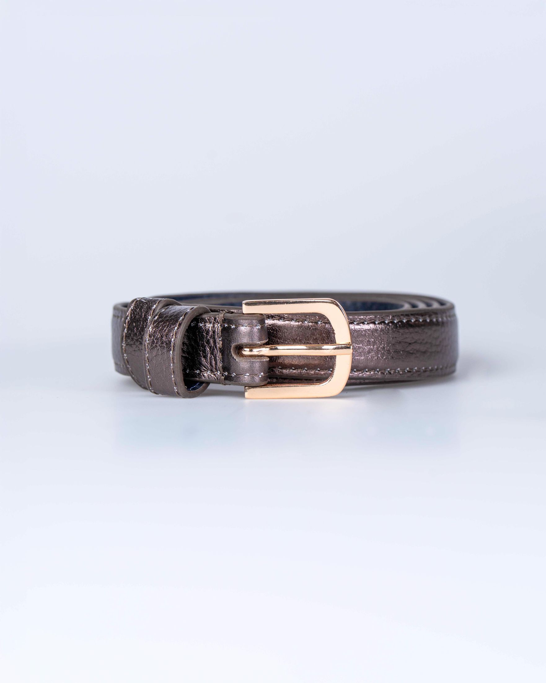 Taylor Metallic Skinny Belt