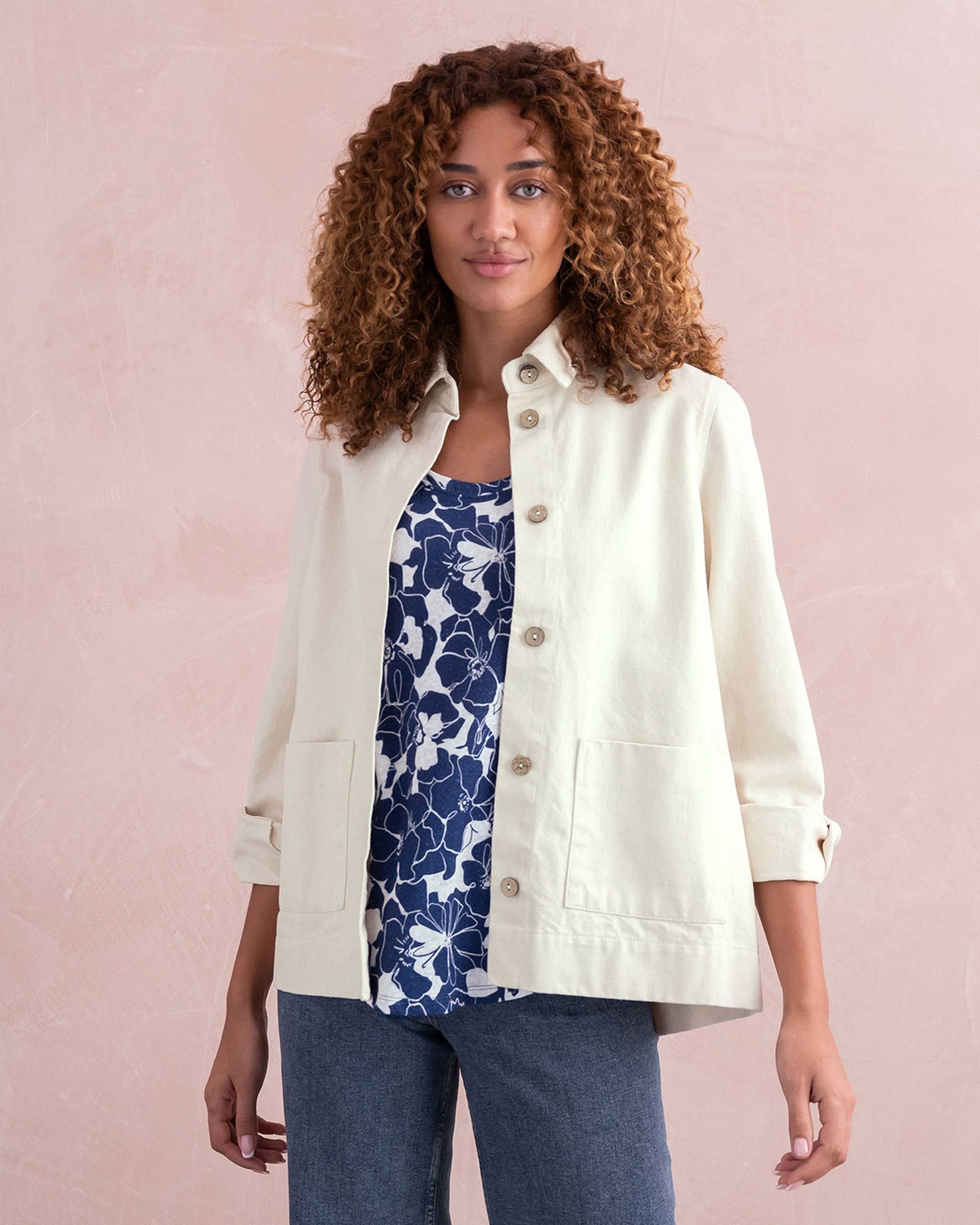 Celtic Cotton Twill Pleat Back Jacket