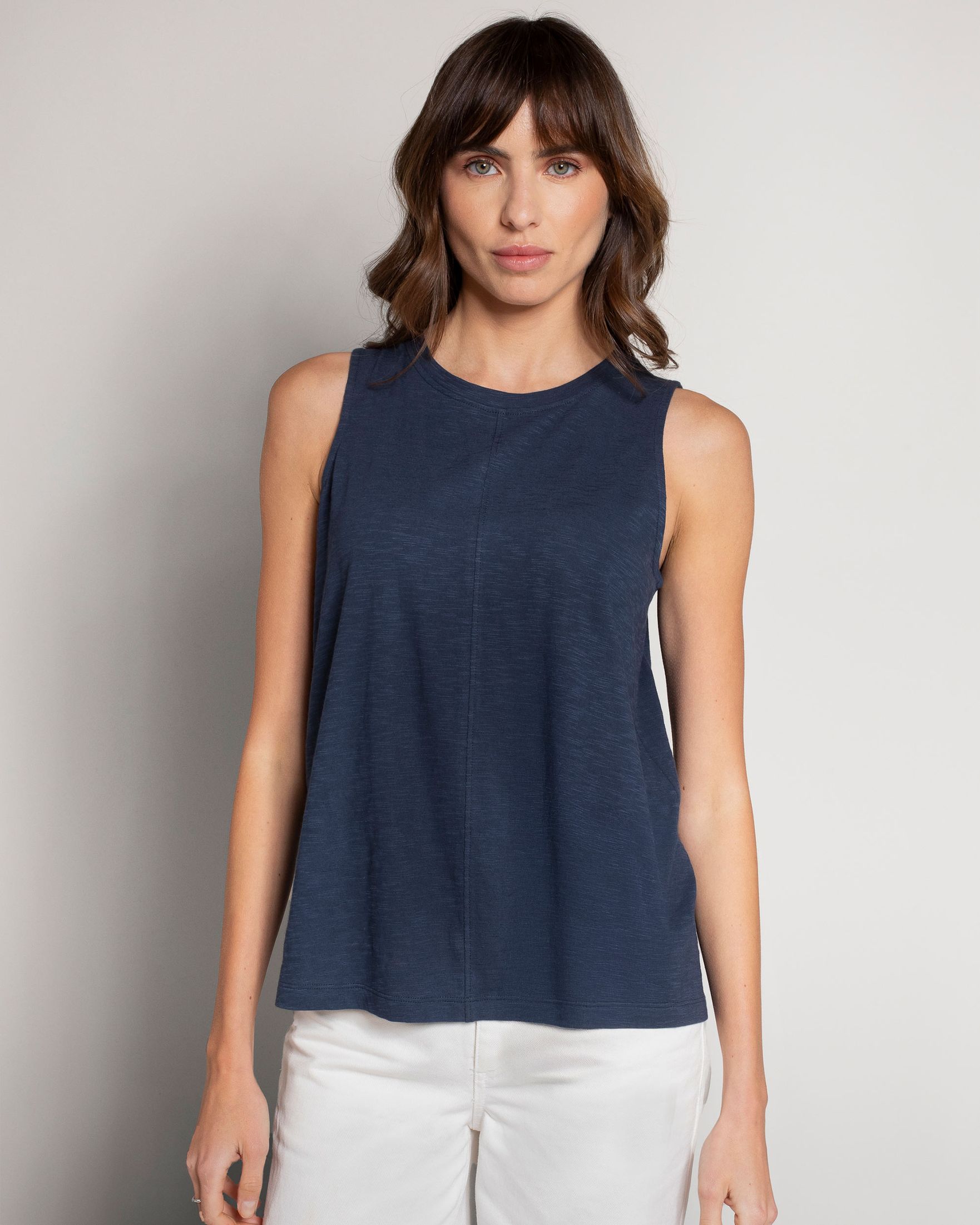 Celtic Slub Jersey Pleat Back Tank