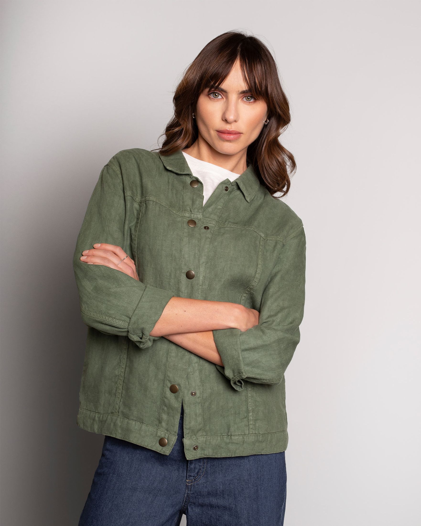 Celtic Linen Western Jacket