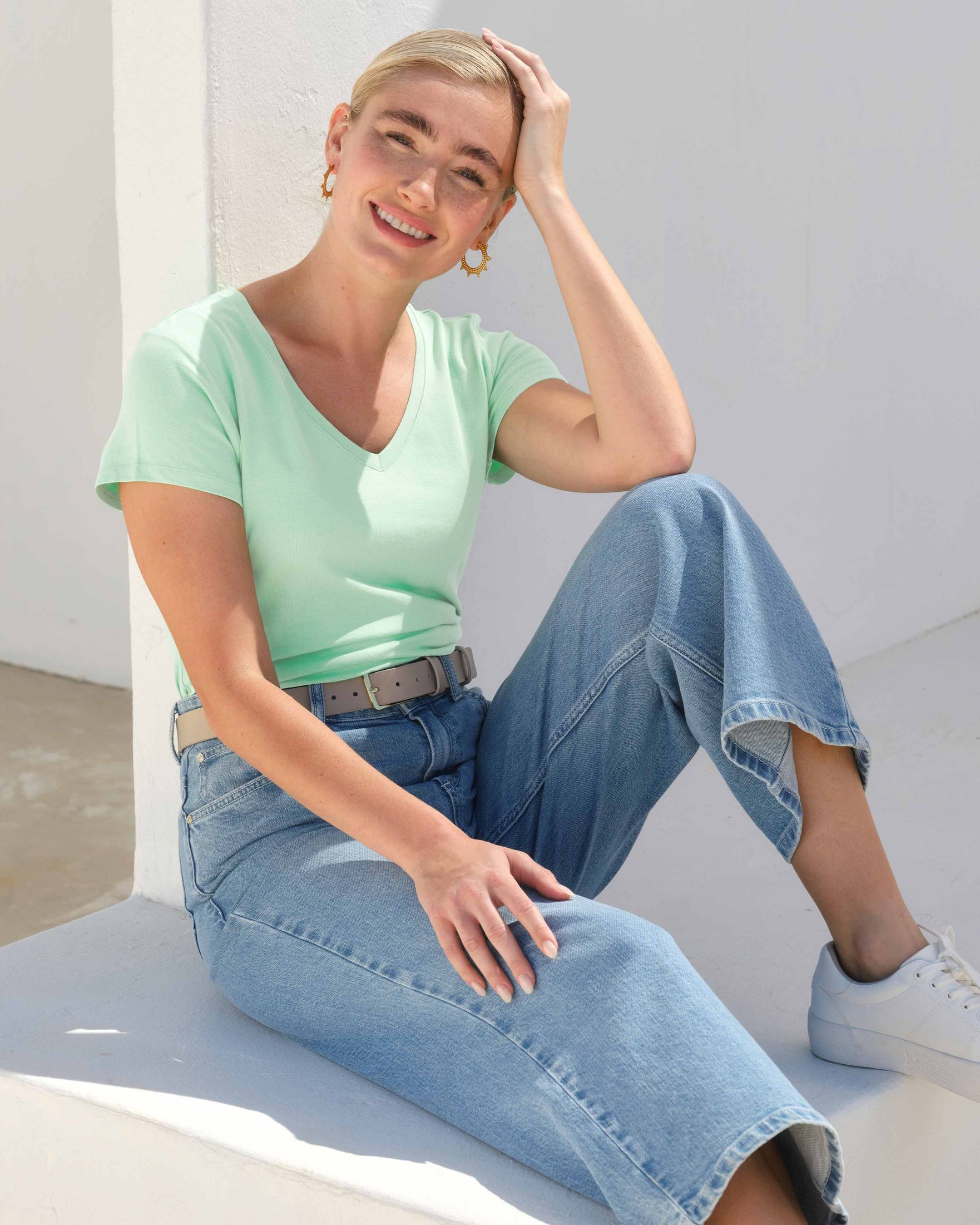 Everyday Cotton V Neck