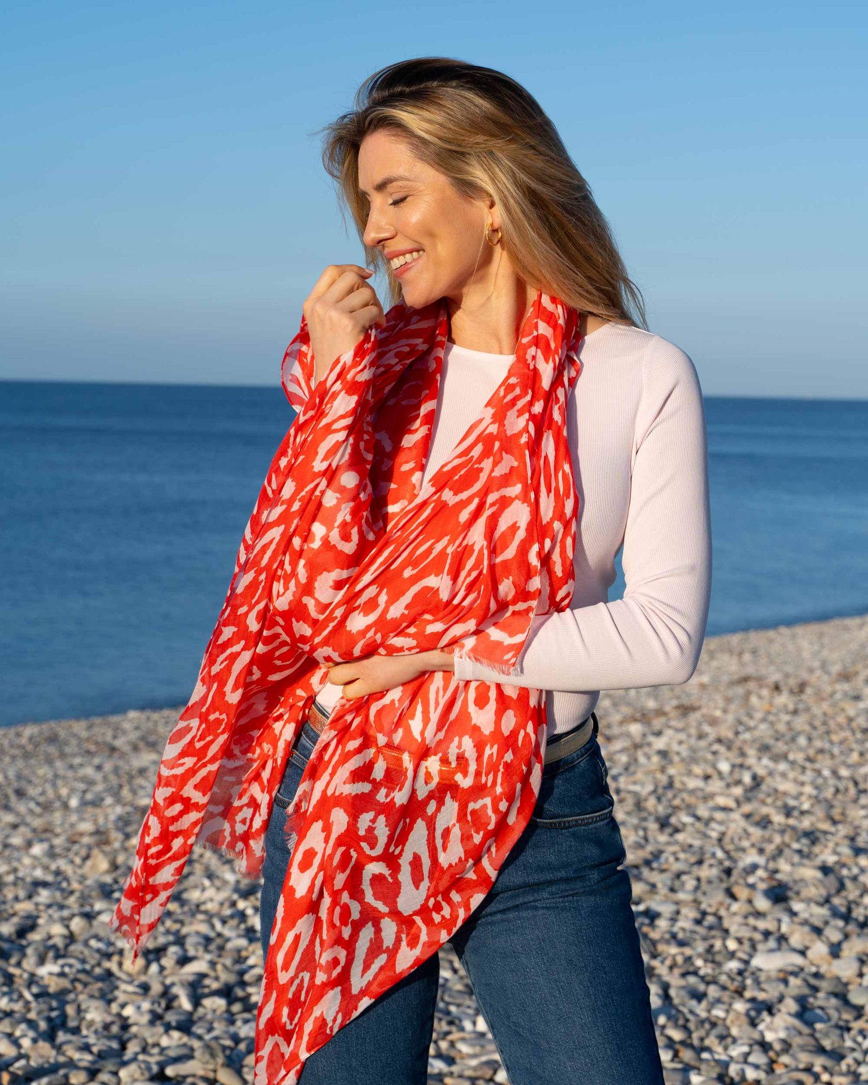 Lana Leopard Scarf