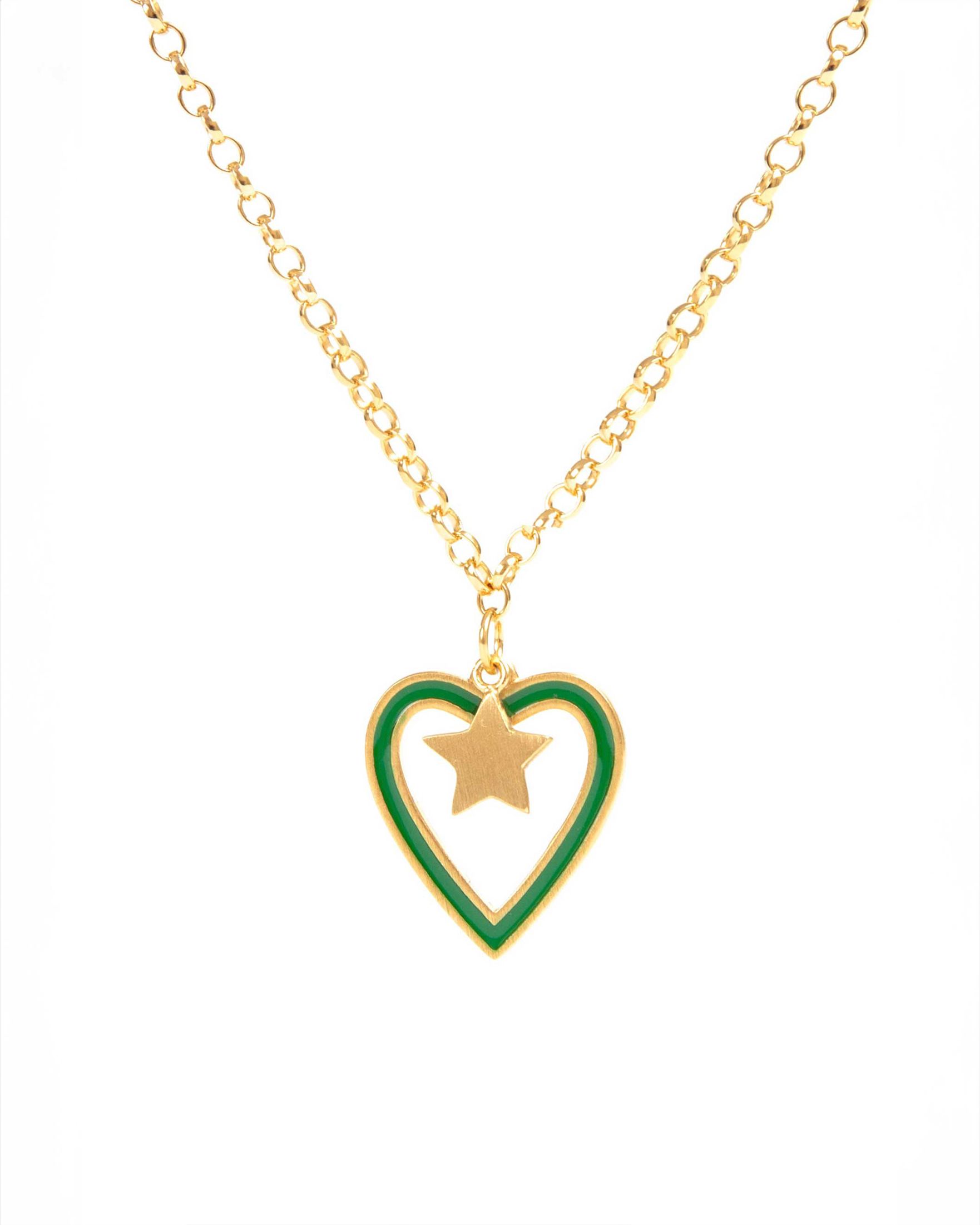 Heart Necklace Gold Chain