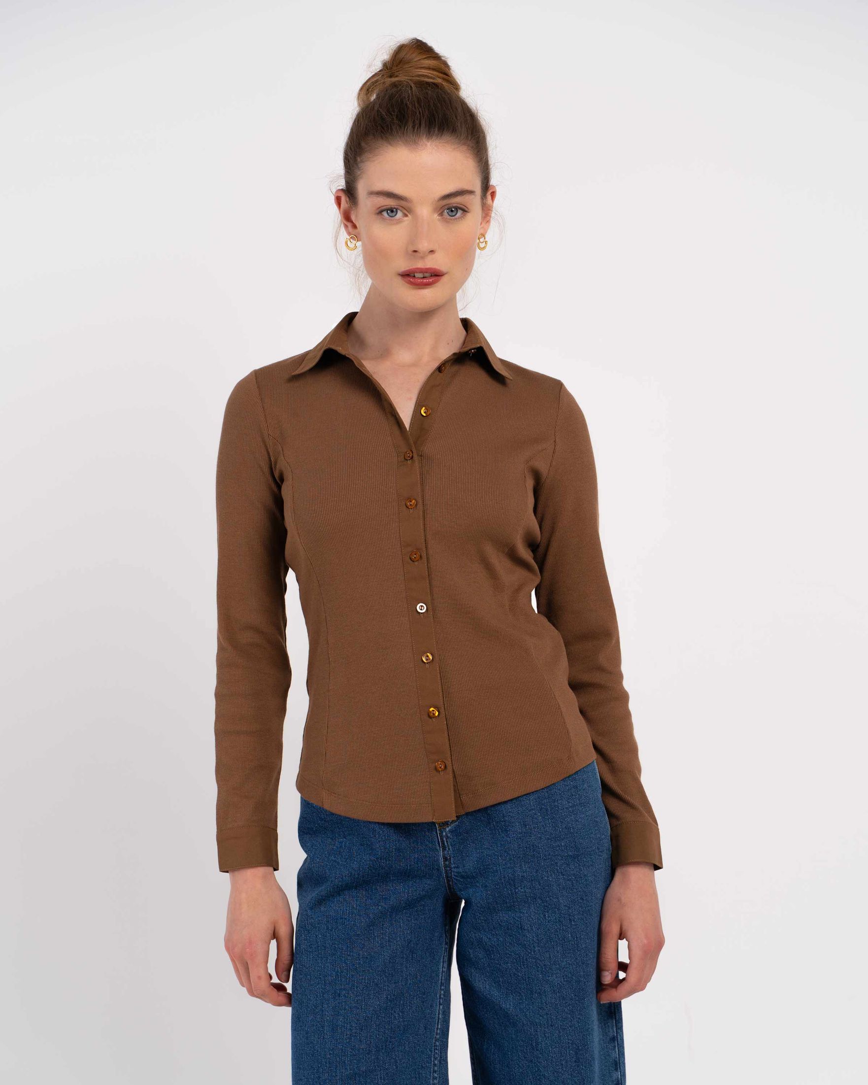 70074415LCH-Cotton-Rib-Shirt-Ecom-Light-Chocolate-Kettlewell-1.jpg