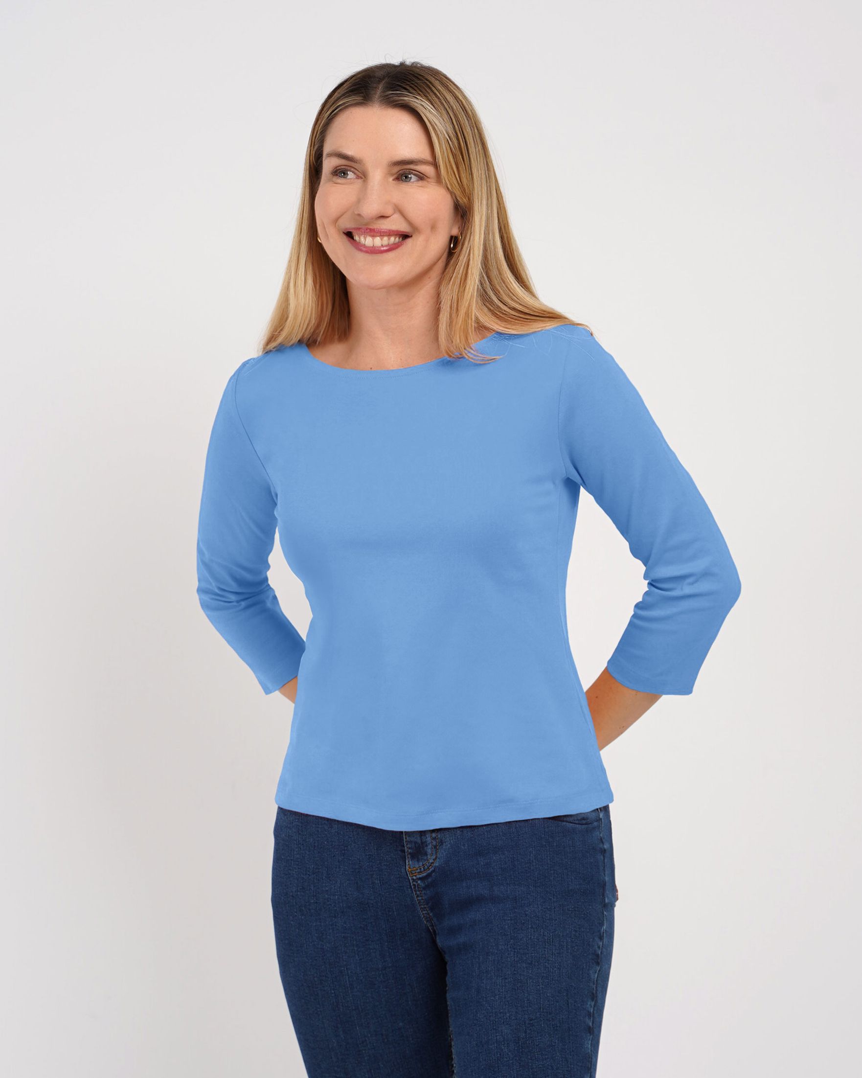Bryony Boat Neck 3/4 Sleeve