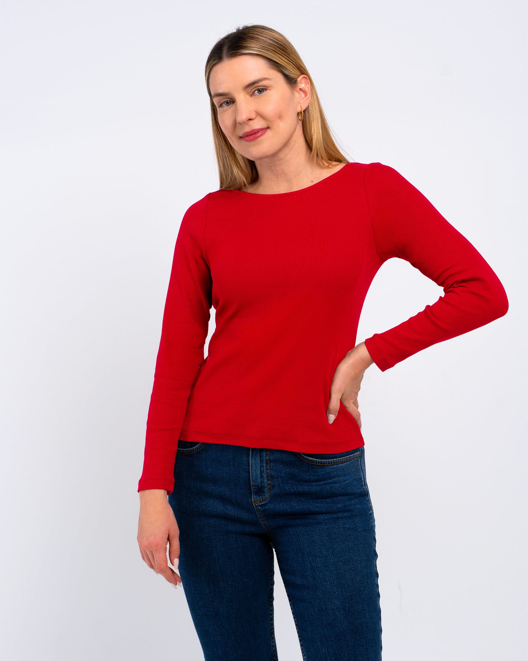 Rib Boat Neck