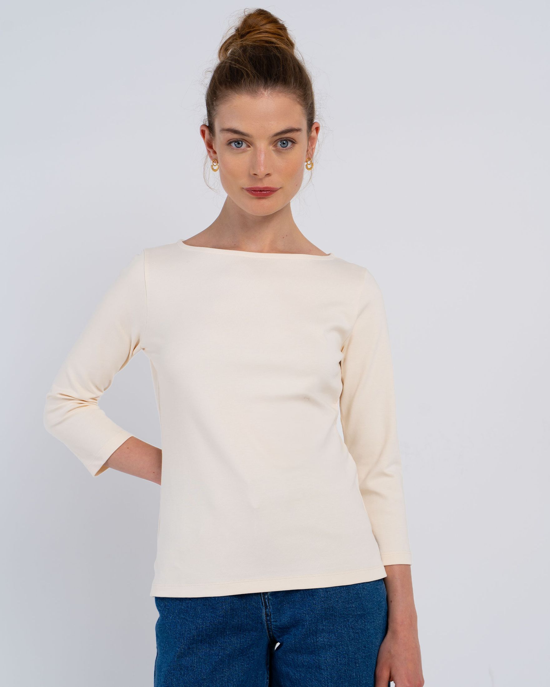 Bryony Boat Neck 3/4 Sleeve