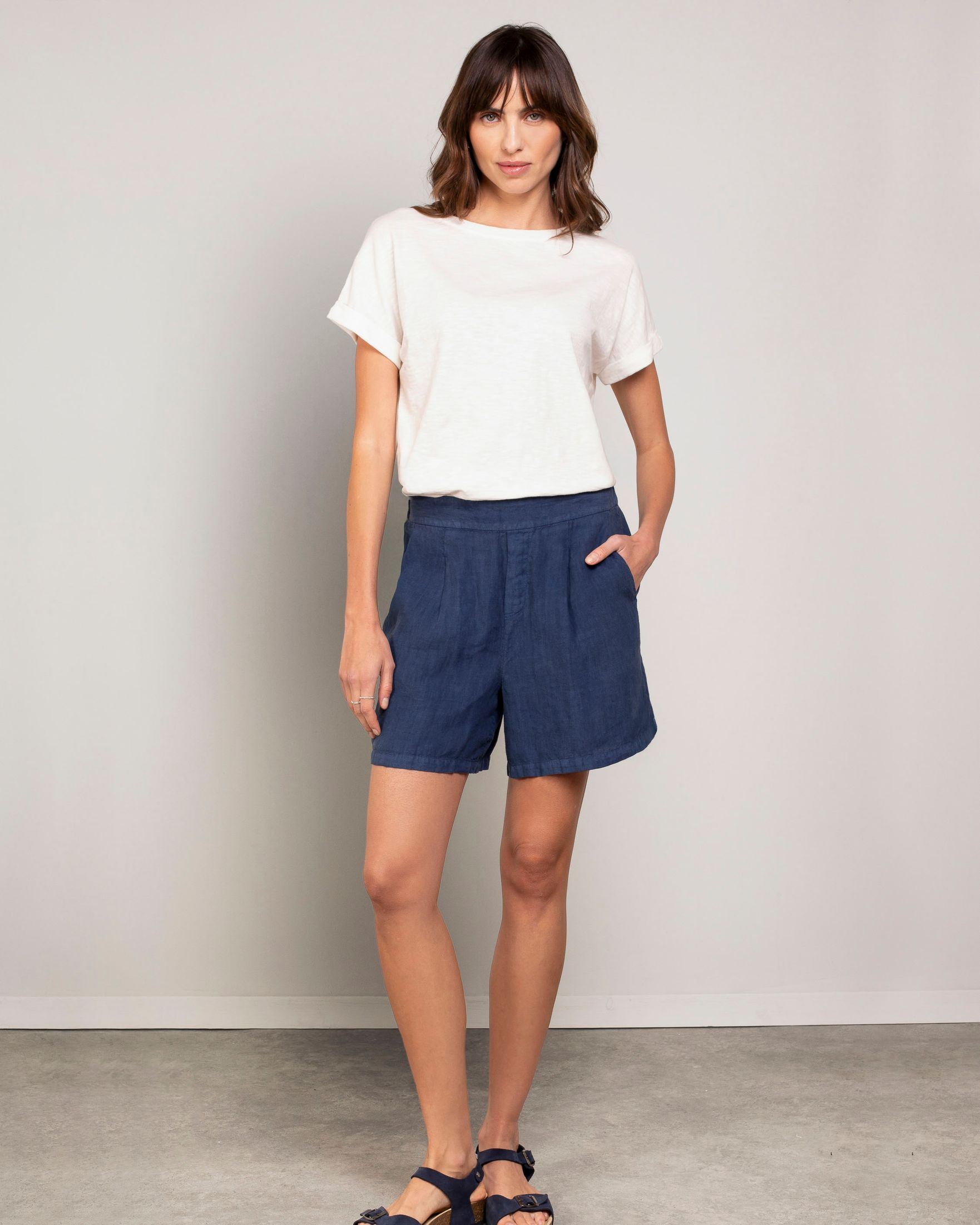 Celtic Pull On Linen Shorts