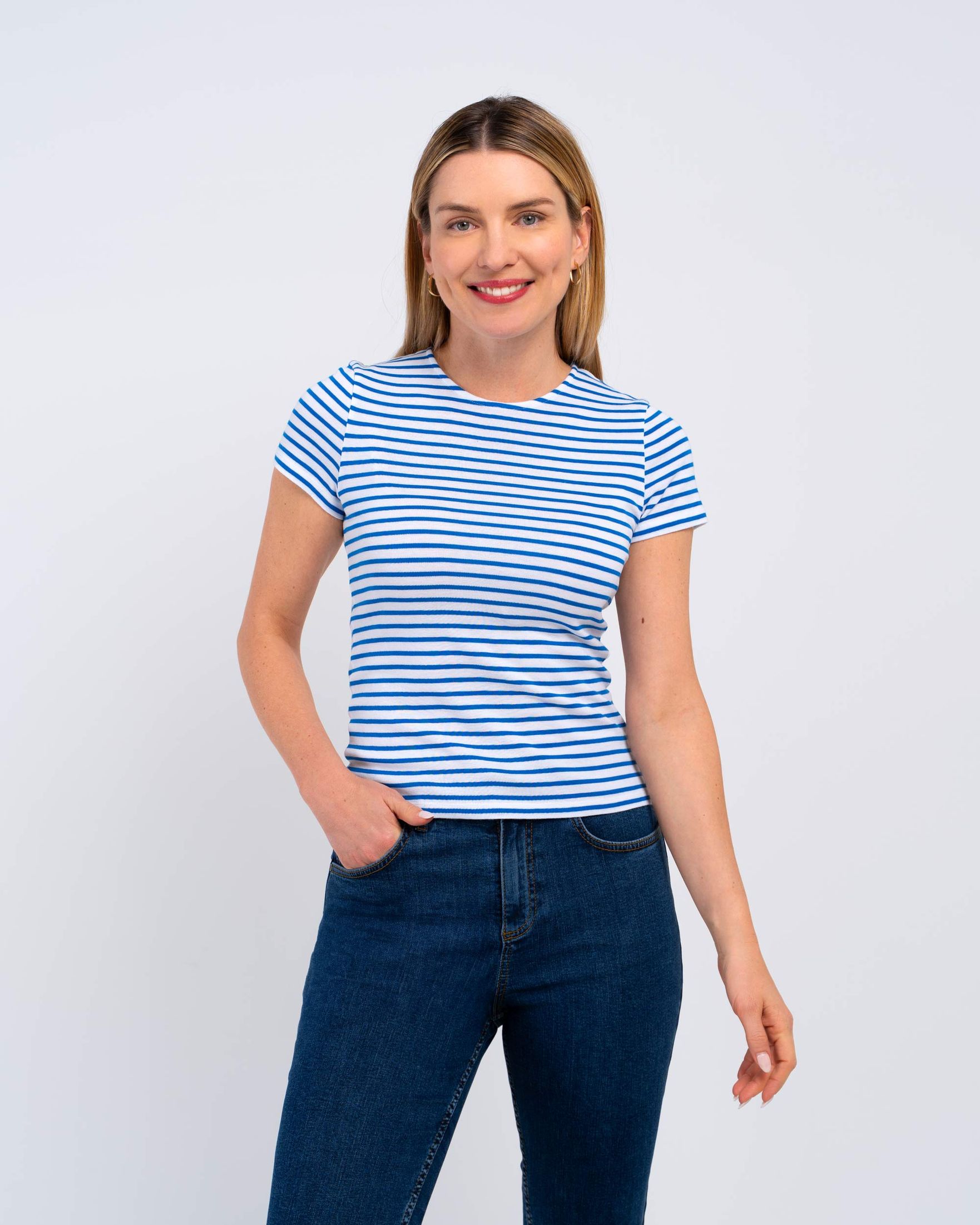Stripey Crew Neck Tee