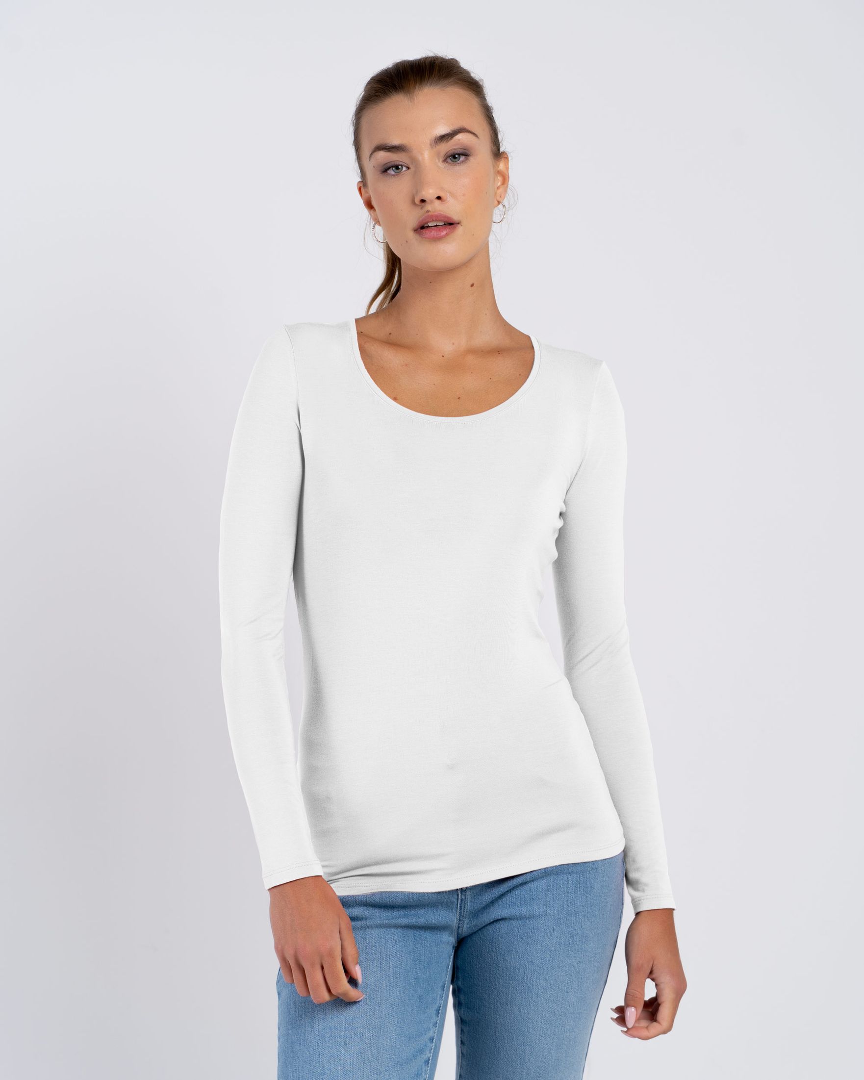 Silky Scoop Neck
