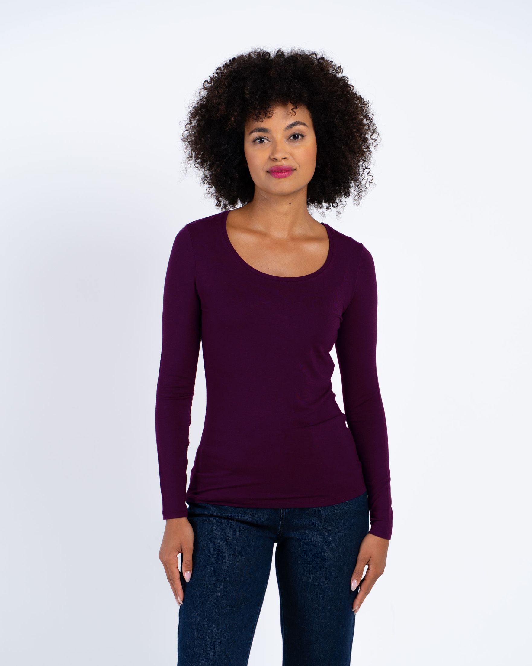 Silky Scoop Neck