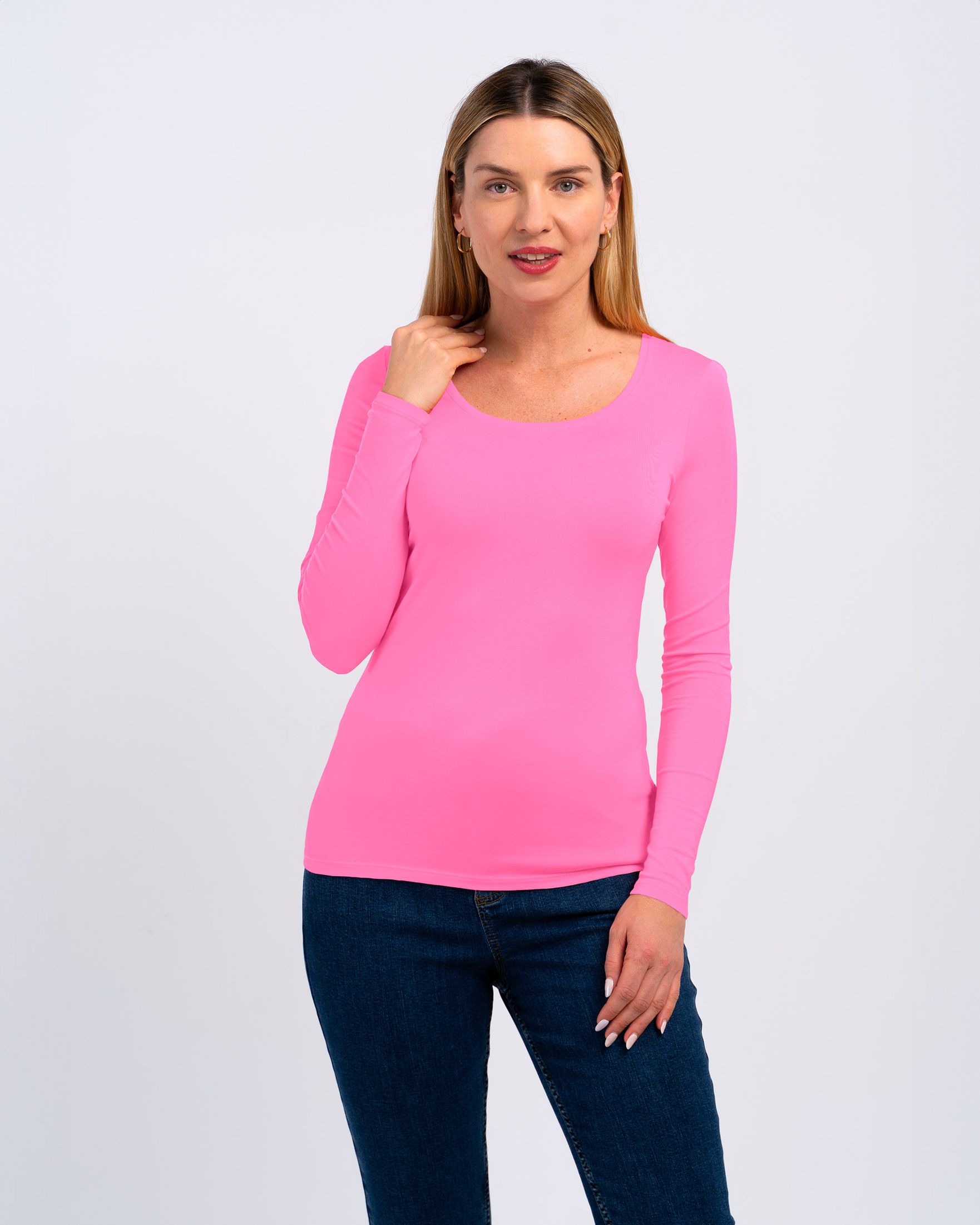 Silky Scoop Neck