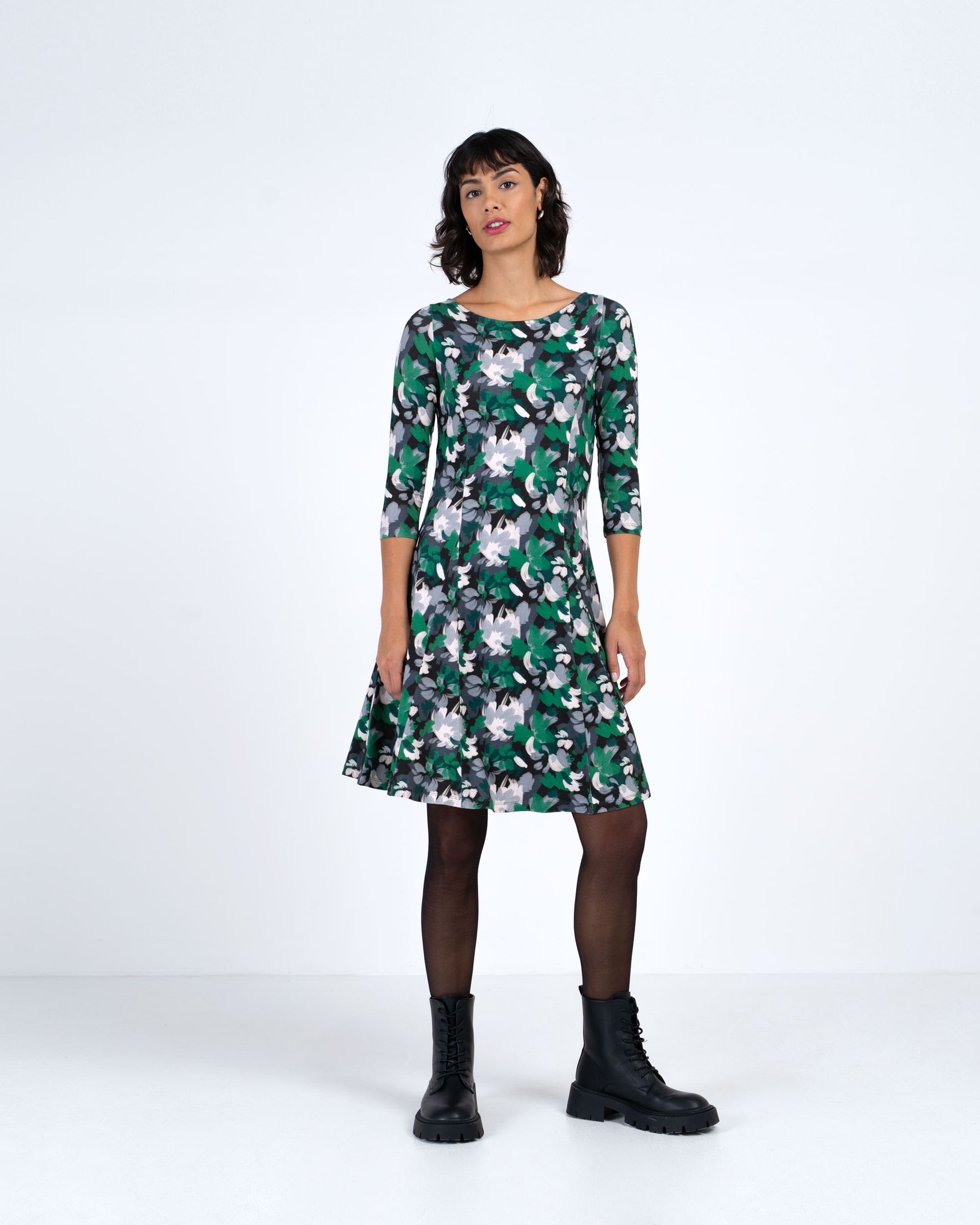 Brushed Floral Dress