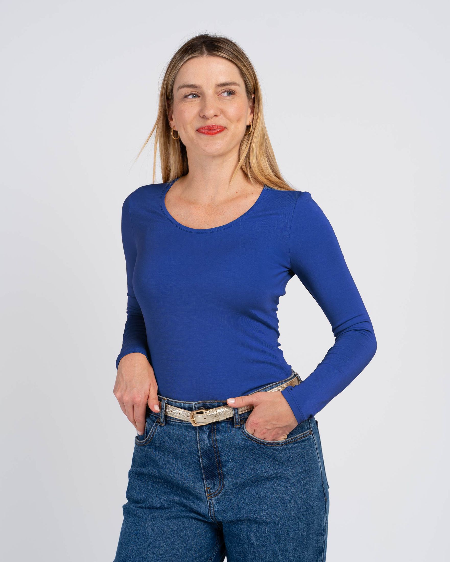 Silky Scoop Neck
