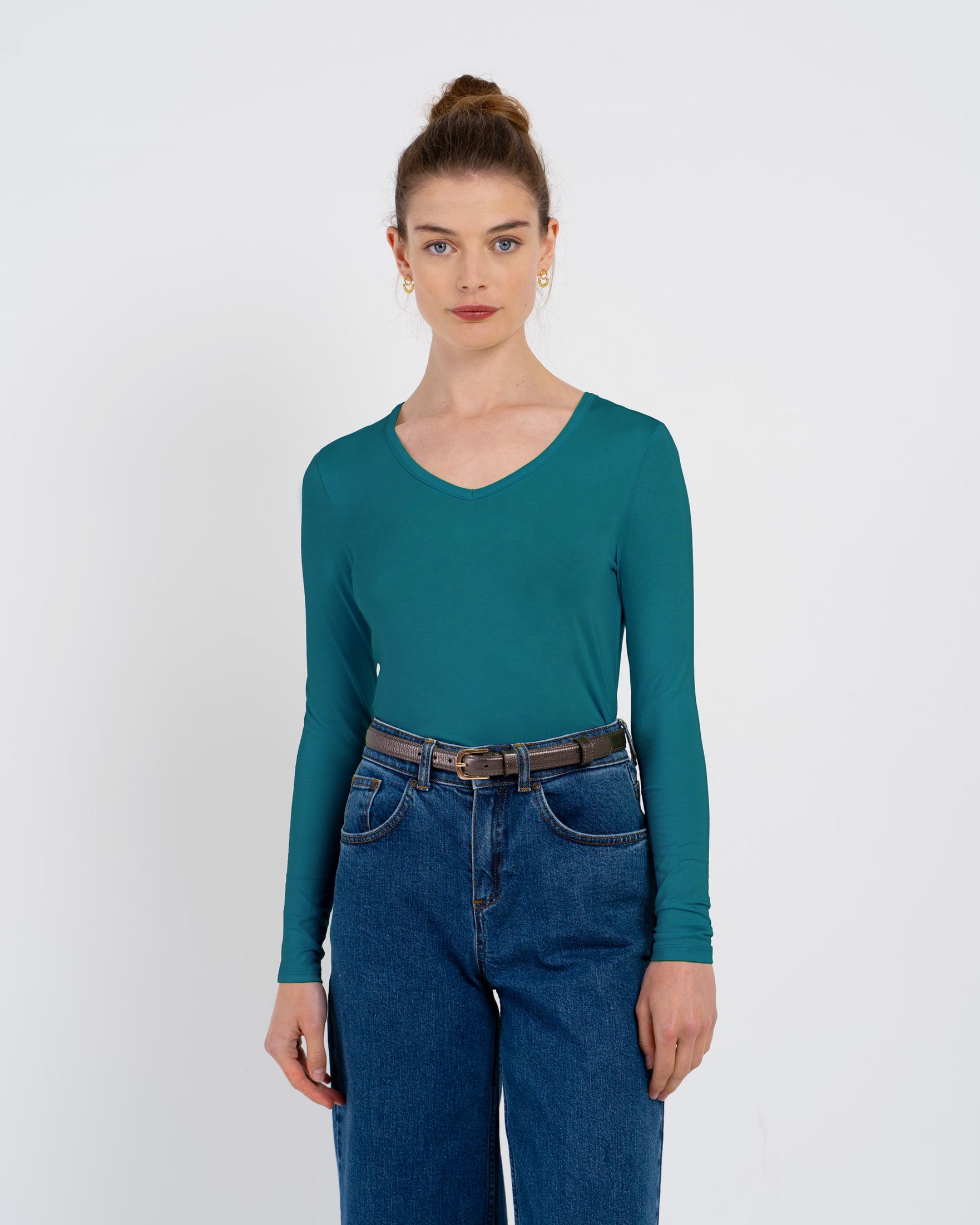 Silky V Neck