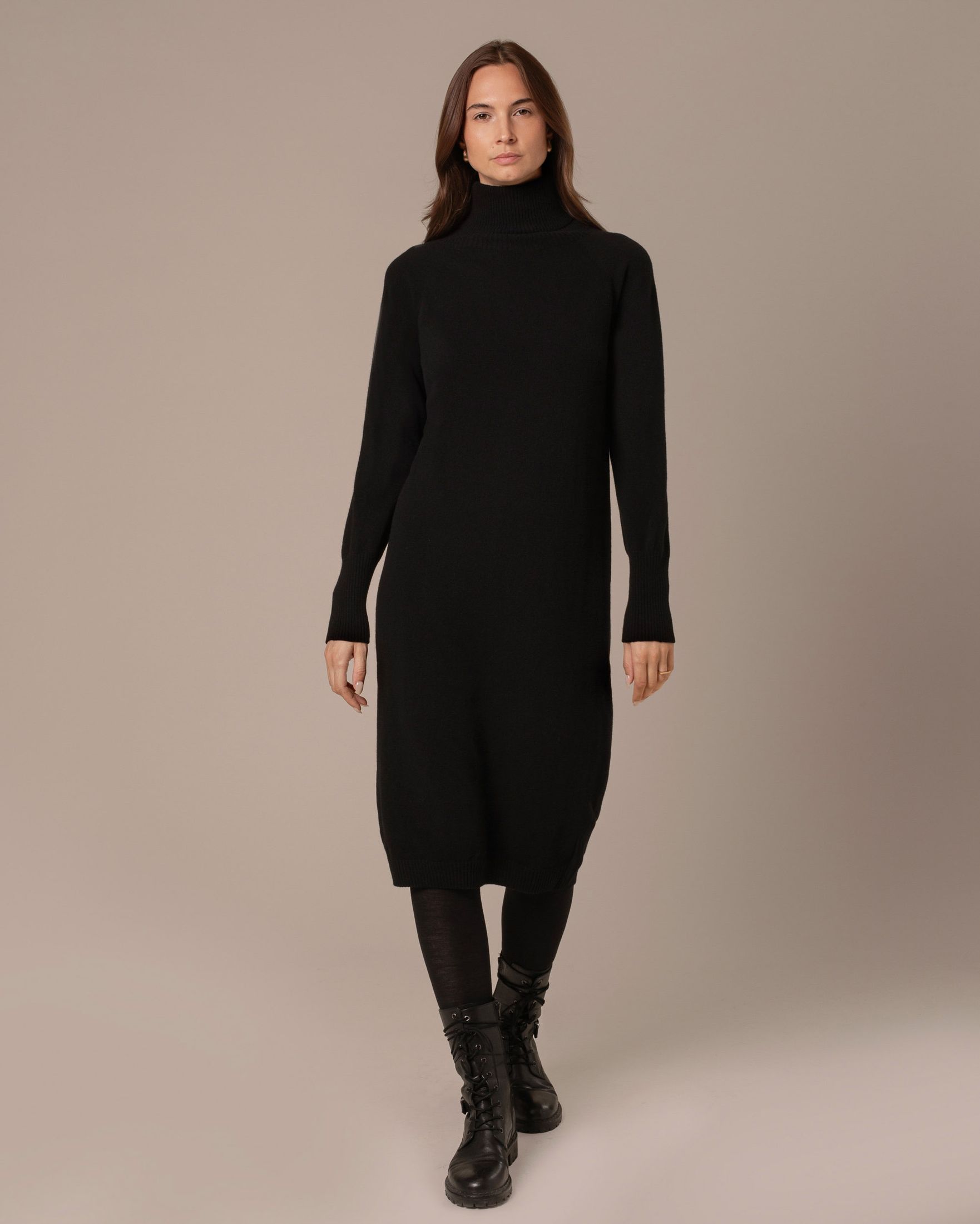 Celtic Supersoft Midi Roll Neck Dress