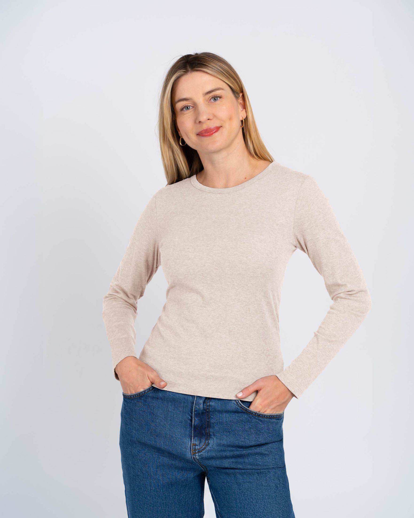 Wool Blend Crew Neck