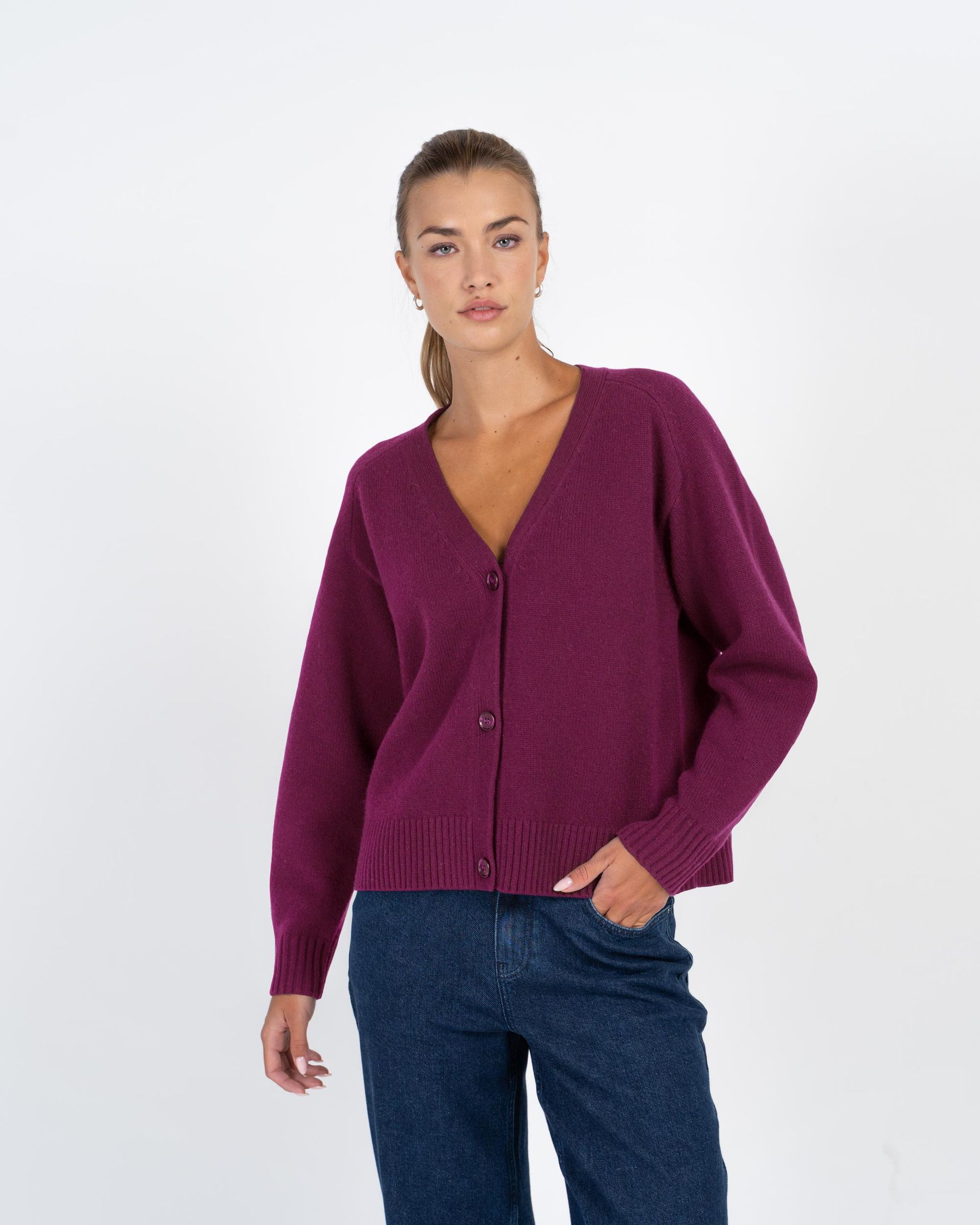 Merino Boxy Cardigan