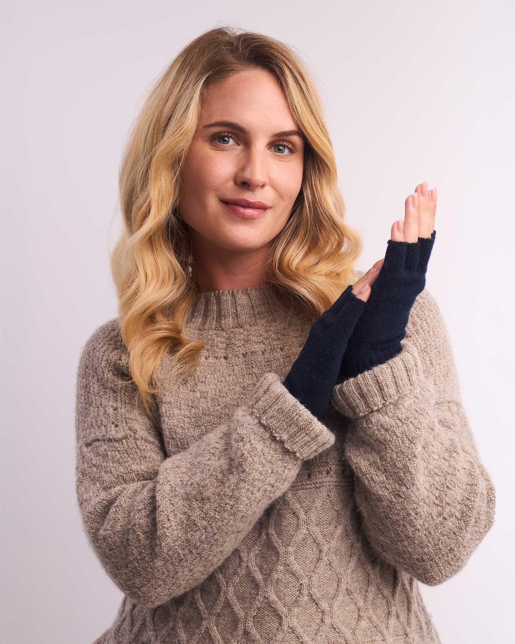 Celtic Supersoft Fingerless Gloves