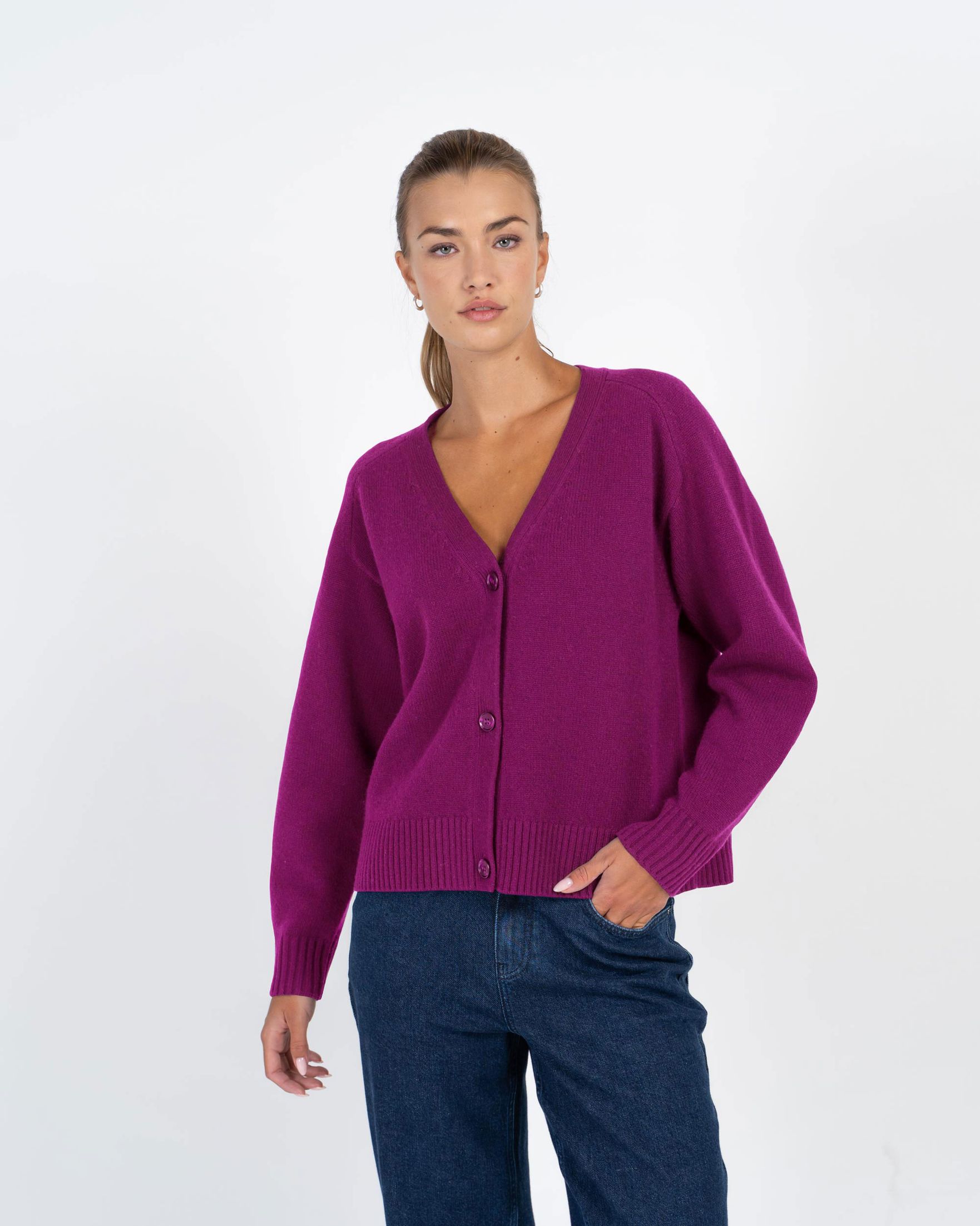 Merino Boxy Cardigan