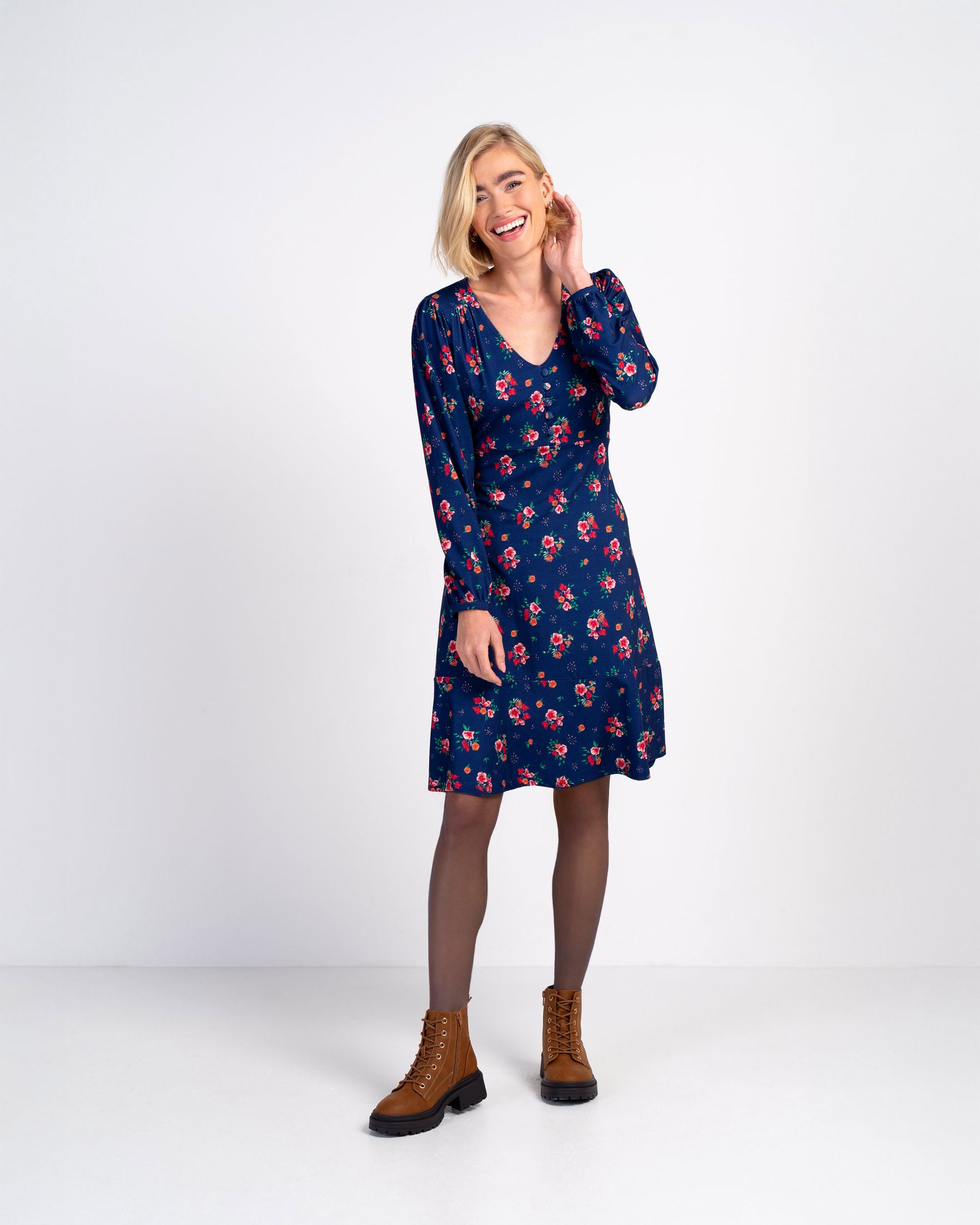 Printed Jersey Dress