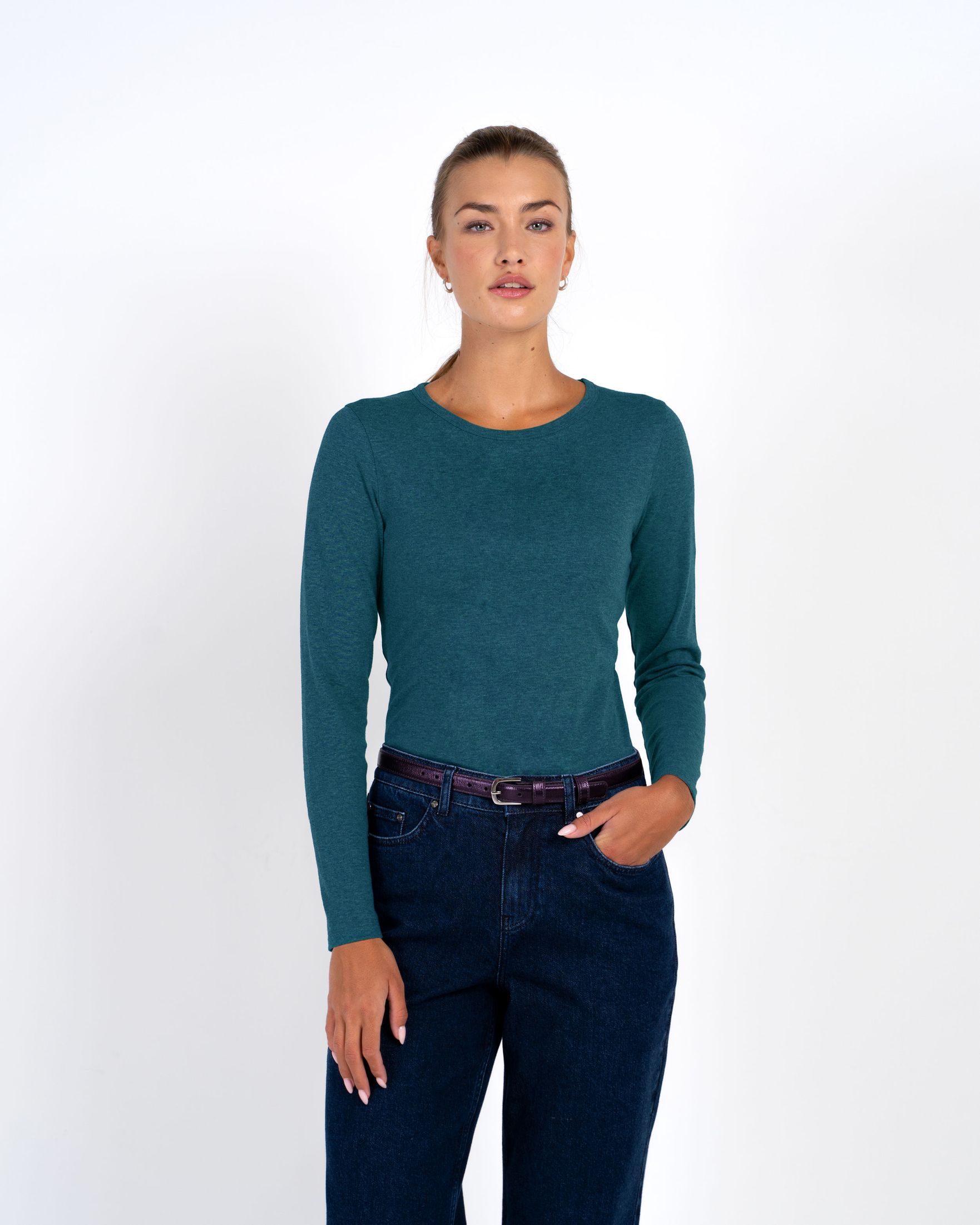 Wool Blend Crew Neck