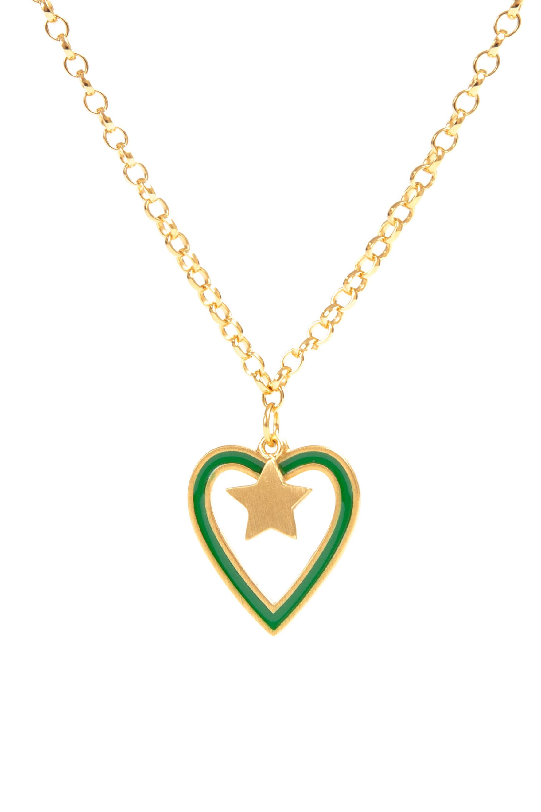 Heart Necklace Gold Chain